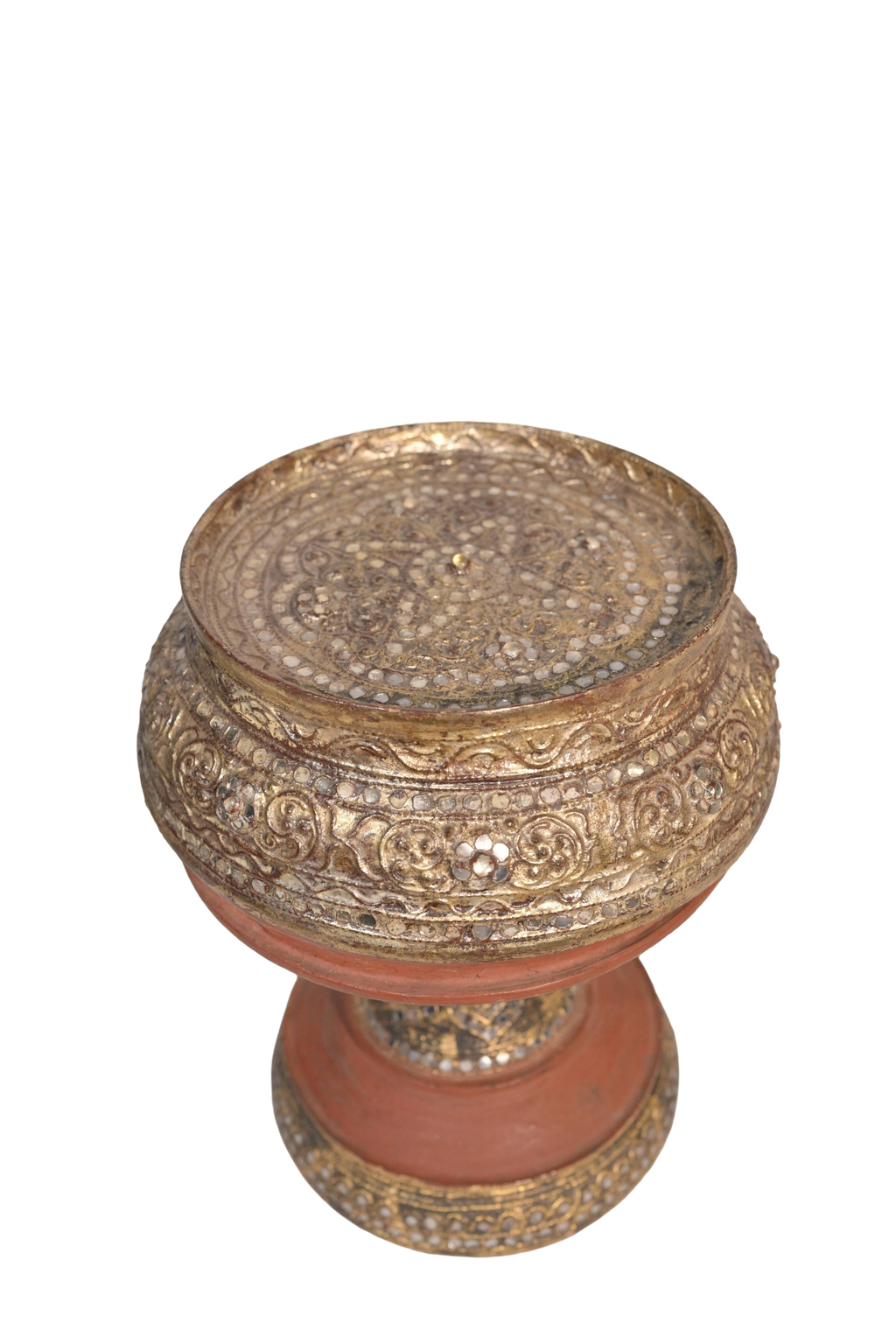 Gilded Pedestal Decorative Bowl
