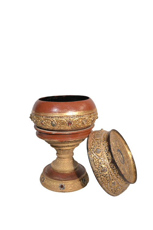 Antique Gilded Ritual Bowl