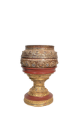 Ornate Gold Pedestal Bowl