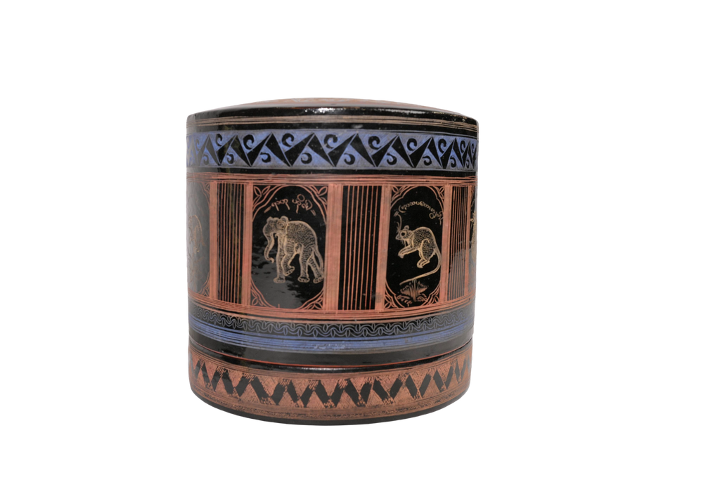 Painted Wooden Nesting Box Set