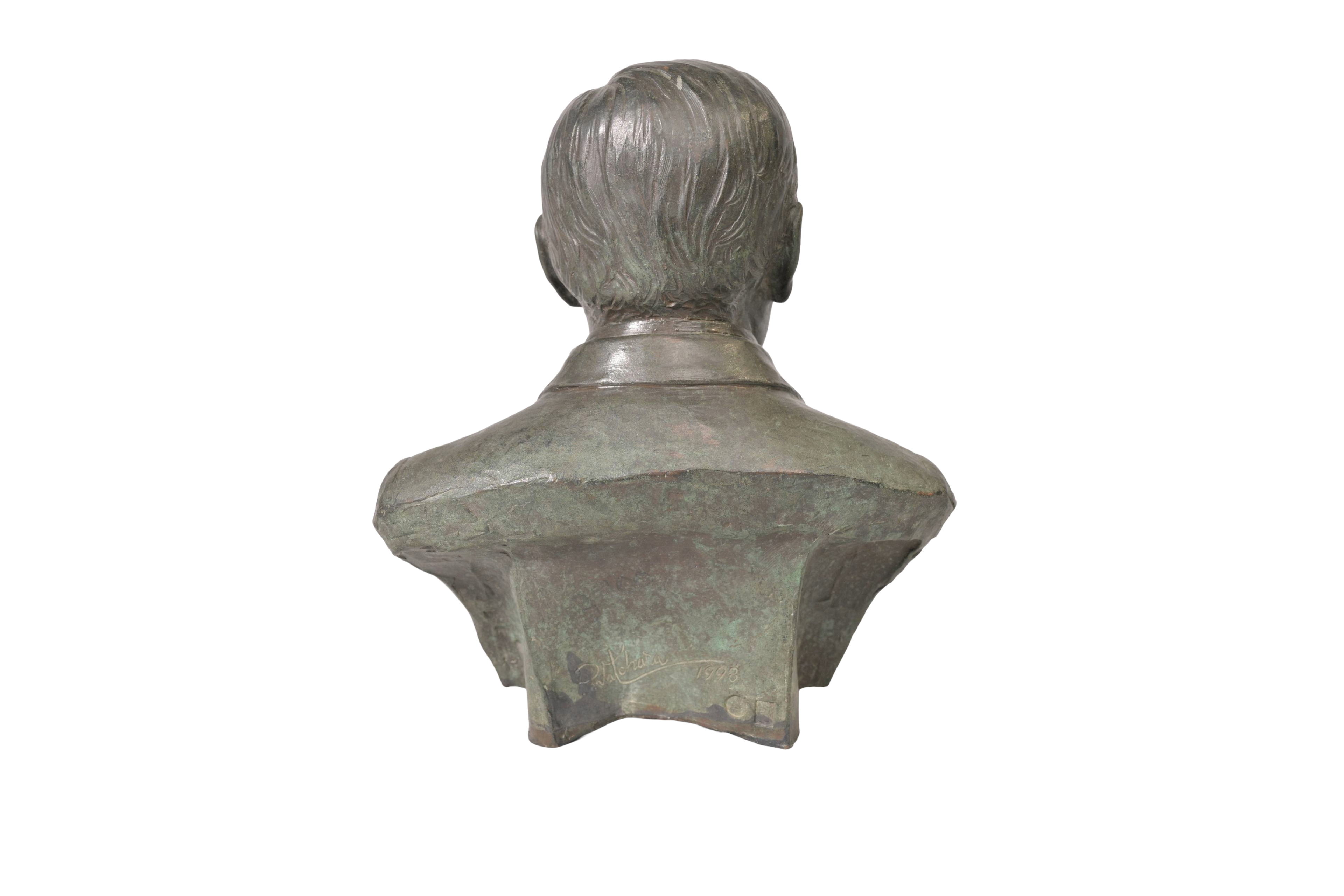 Vintage Gentleman Bust Sculpture