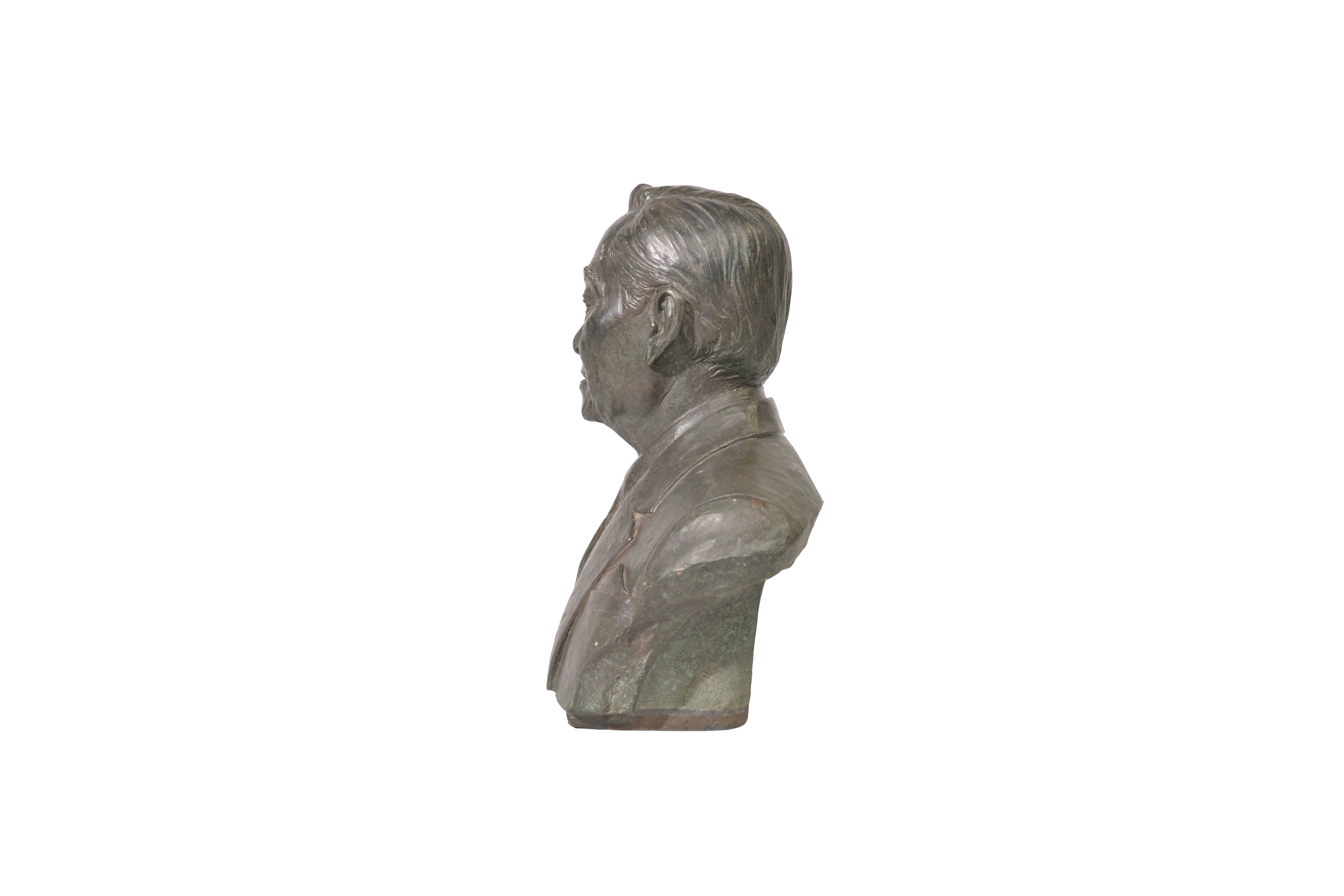 Vintage Gentleman Bust Sculpture