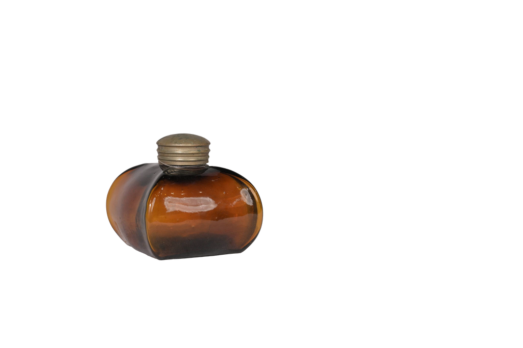 Amber Glass Antique Bottle