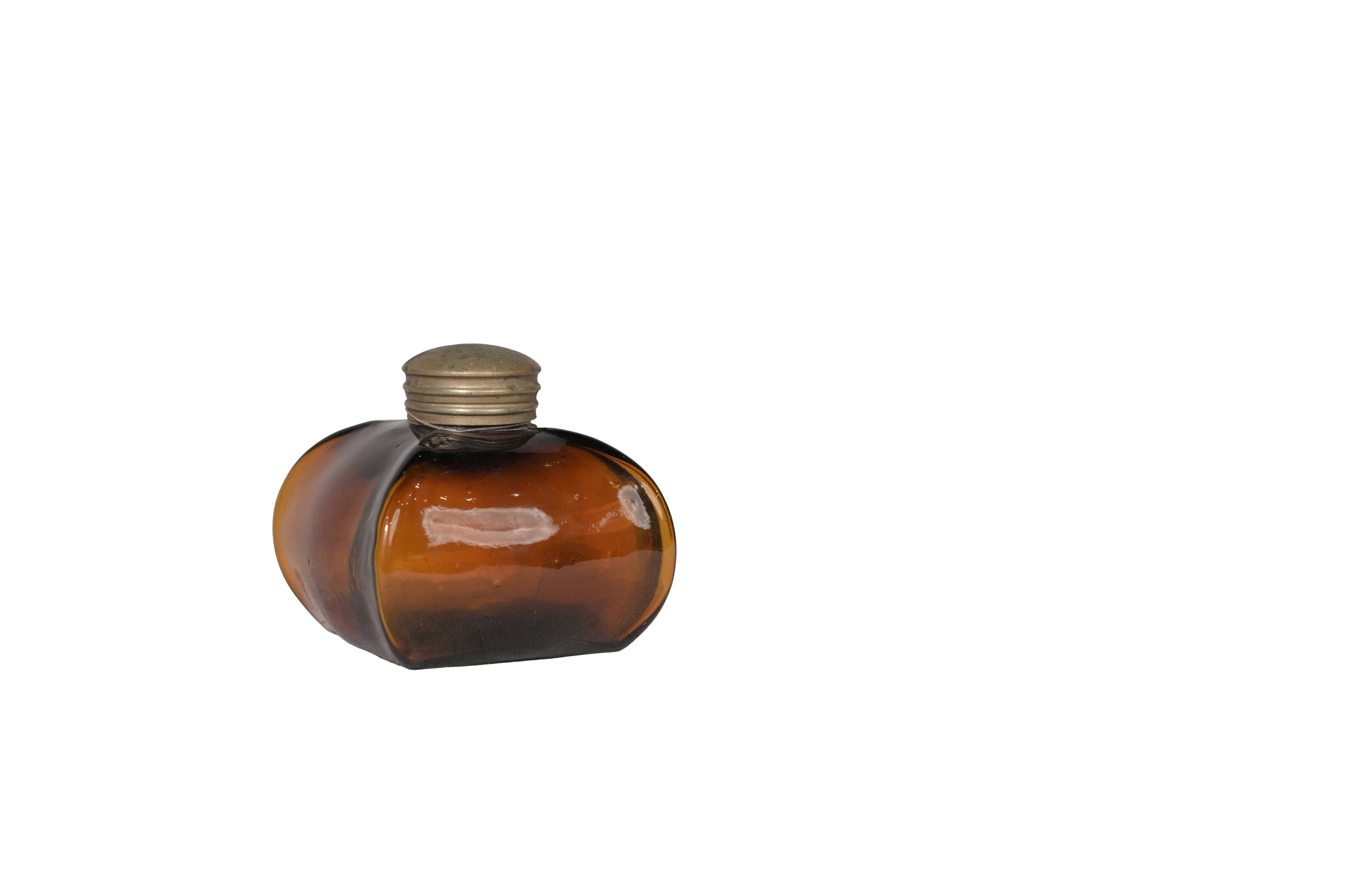 Amber Glass Antique Bottle