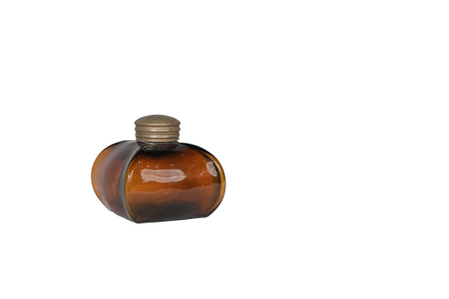 Amber Glass Antique Bottle