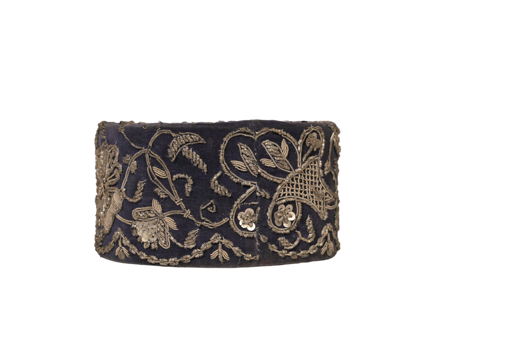 Royal Zardozi Velvet Textile Box