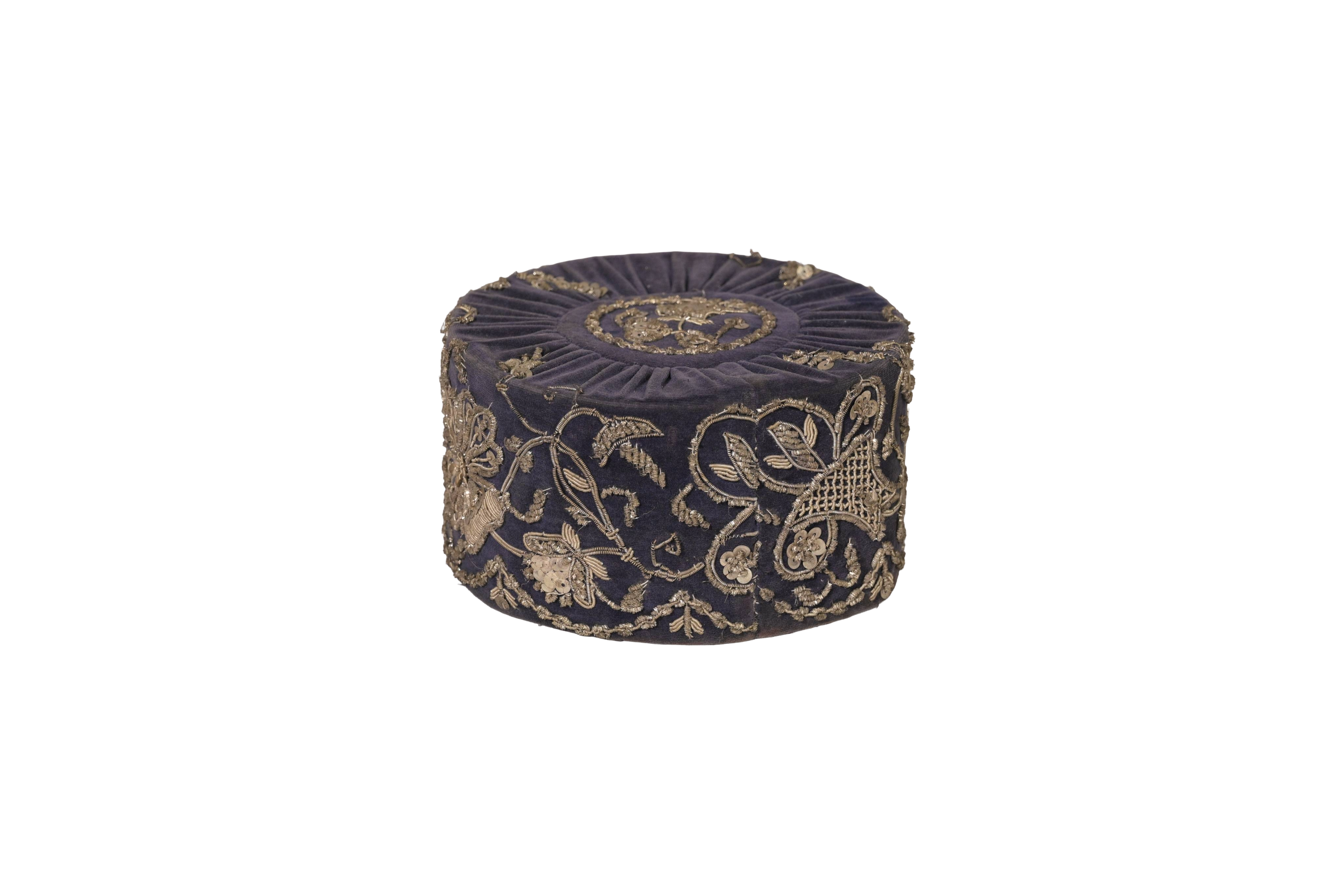 Royal Zardozi Velvet Textile Box