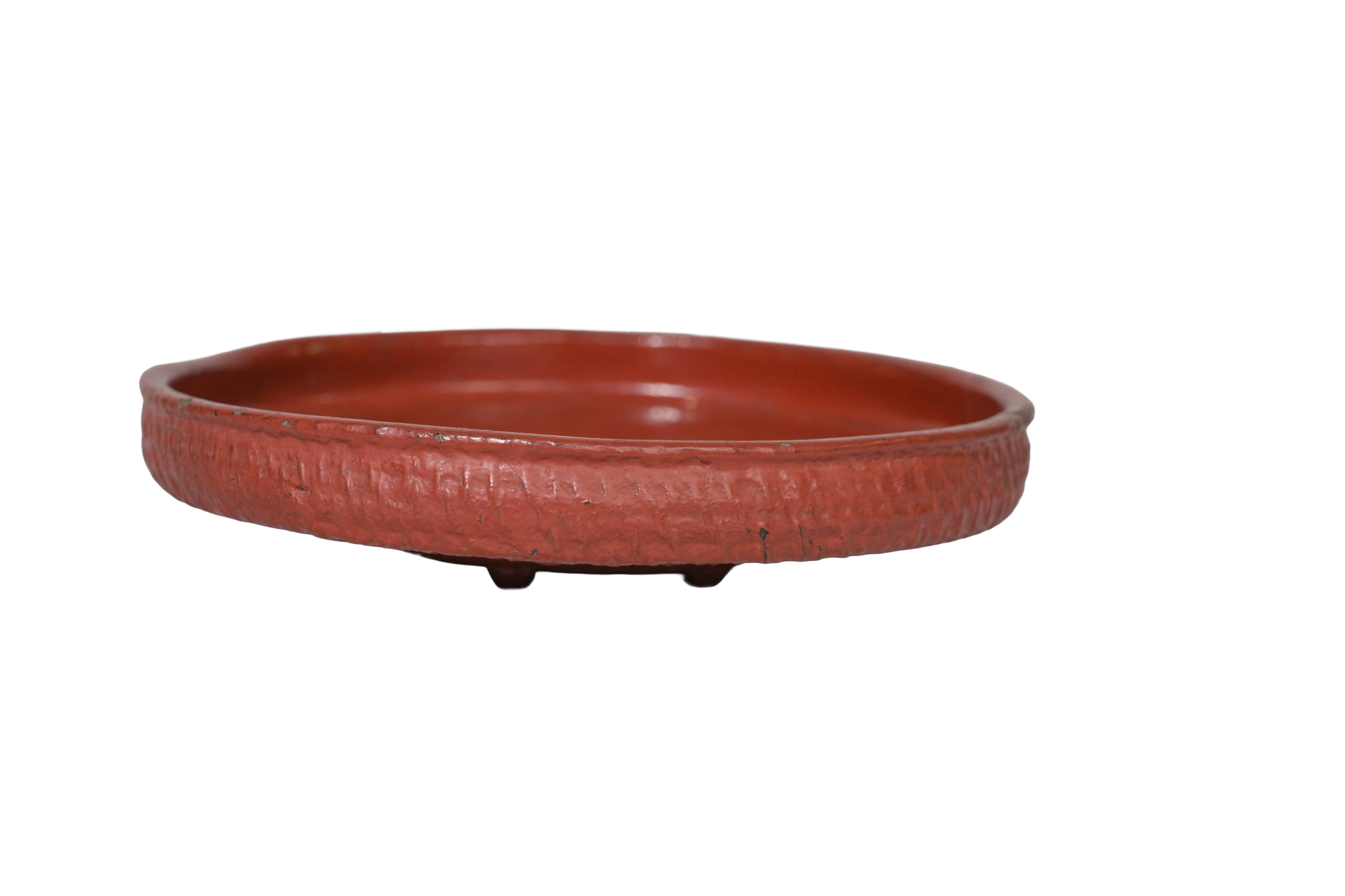 Heritage Red Lacquer Offering Tray