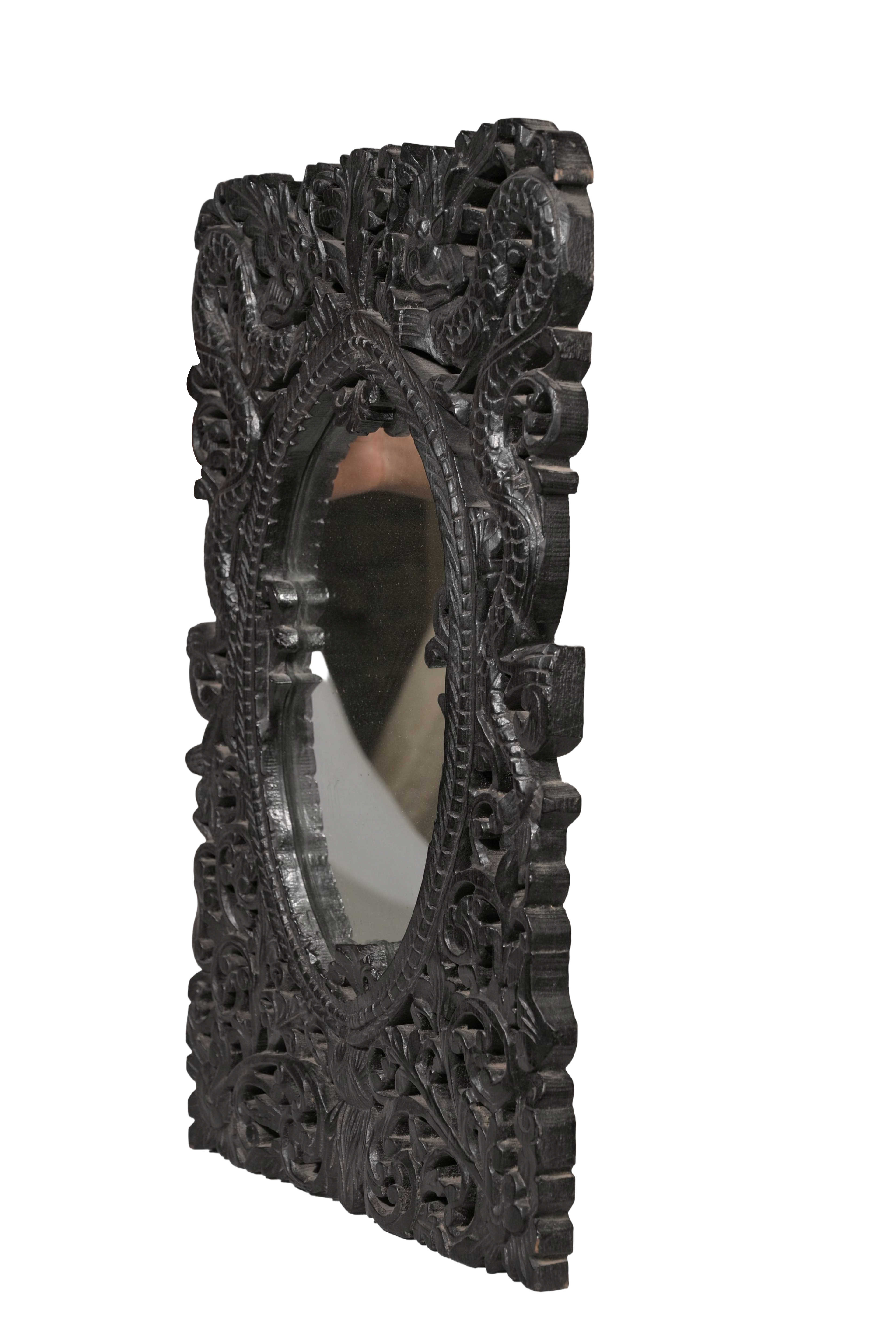 Carved Wooden Mirror Frame