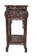 Imperial Scholar Marble Top Display Pedestal