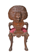 Regal Lion Arm Accent Chair
