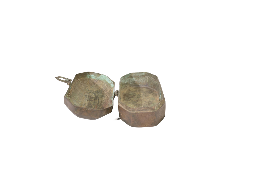 Antique Copper Hinged Storage Box