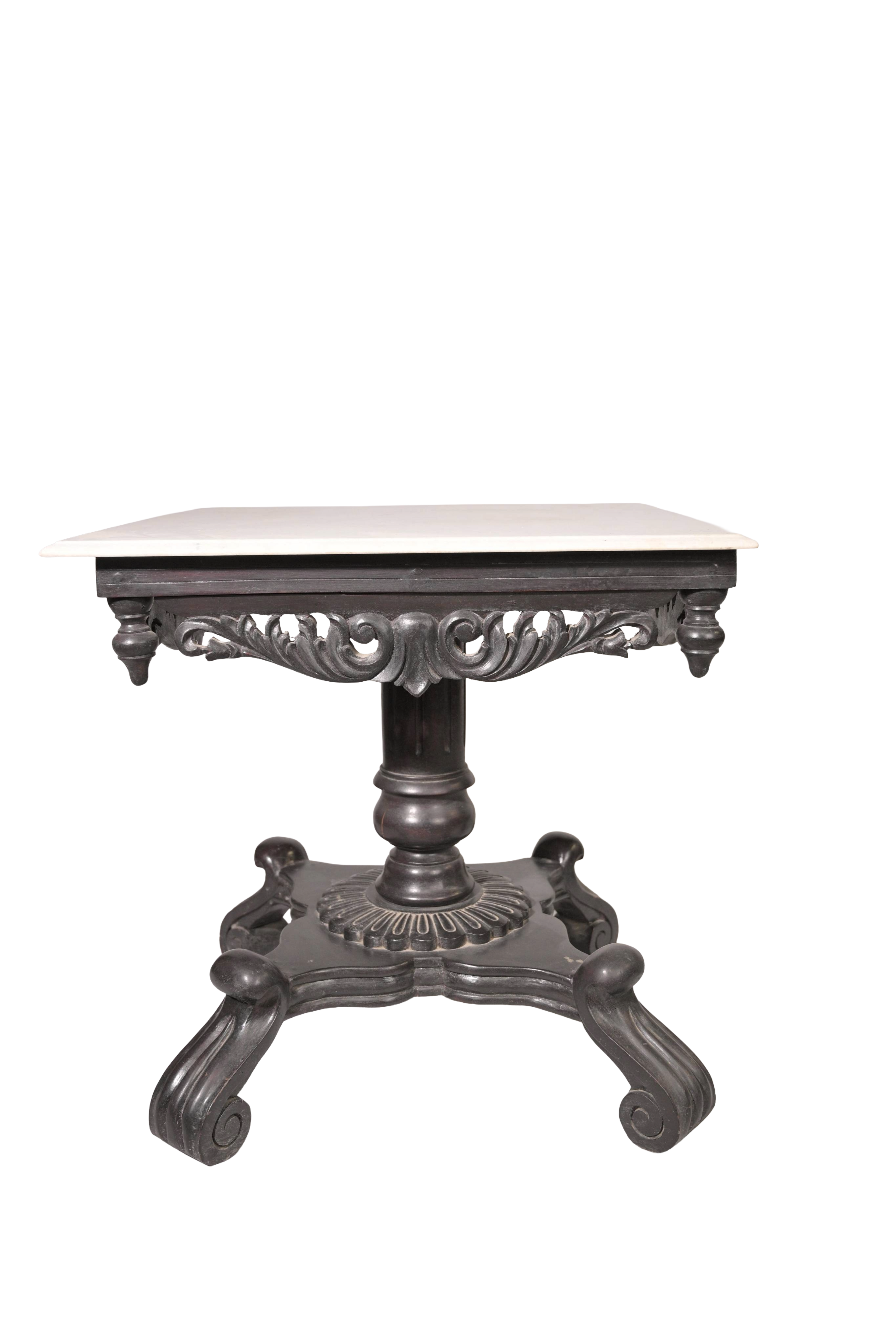 Heritage Marble Top Side Table