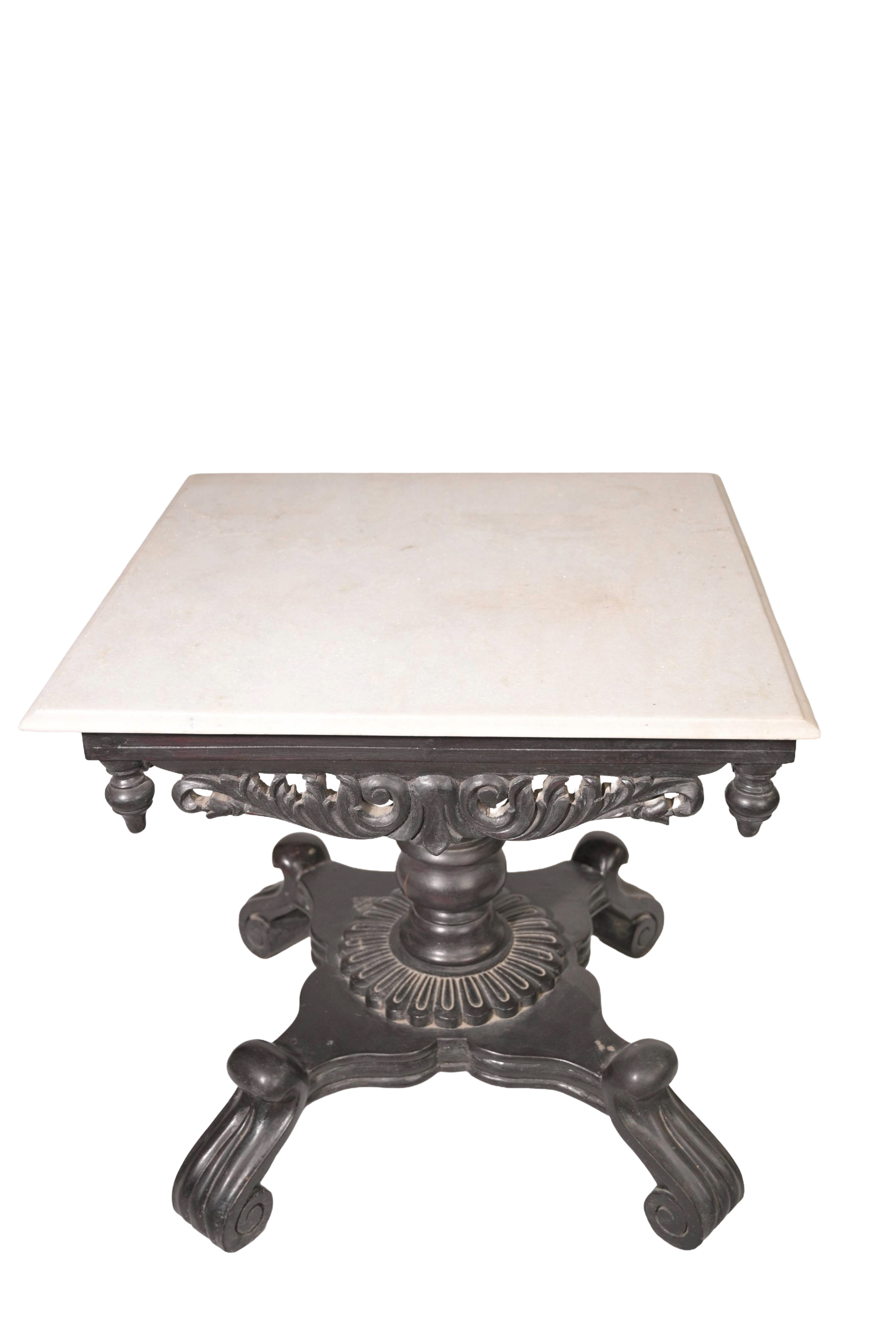Heritage Marble Top Side Table