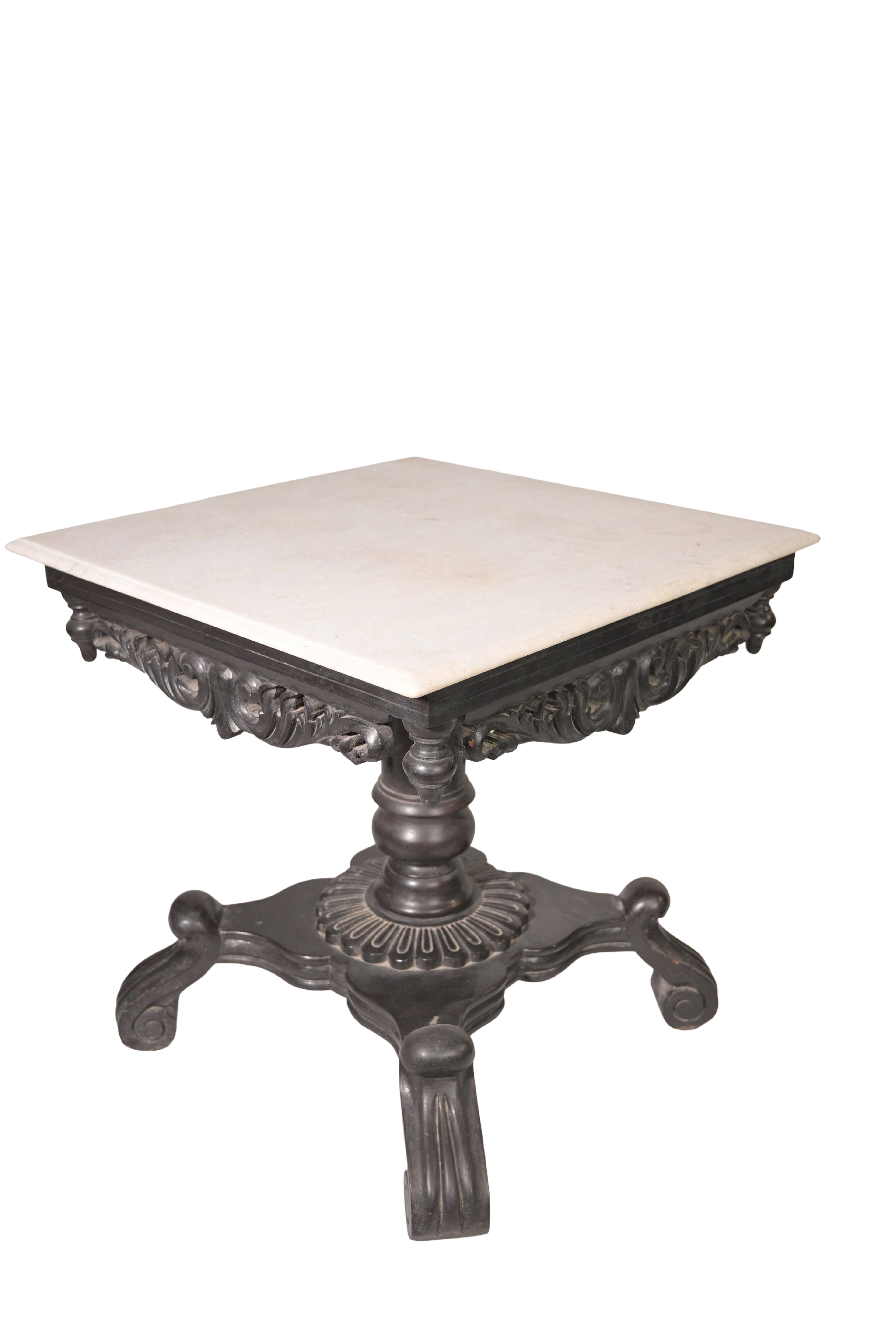Heritage Marble Top Side Table