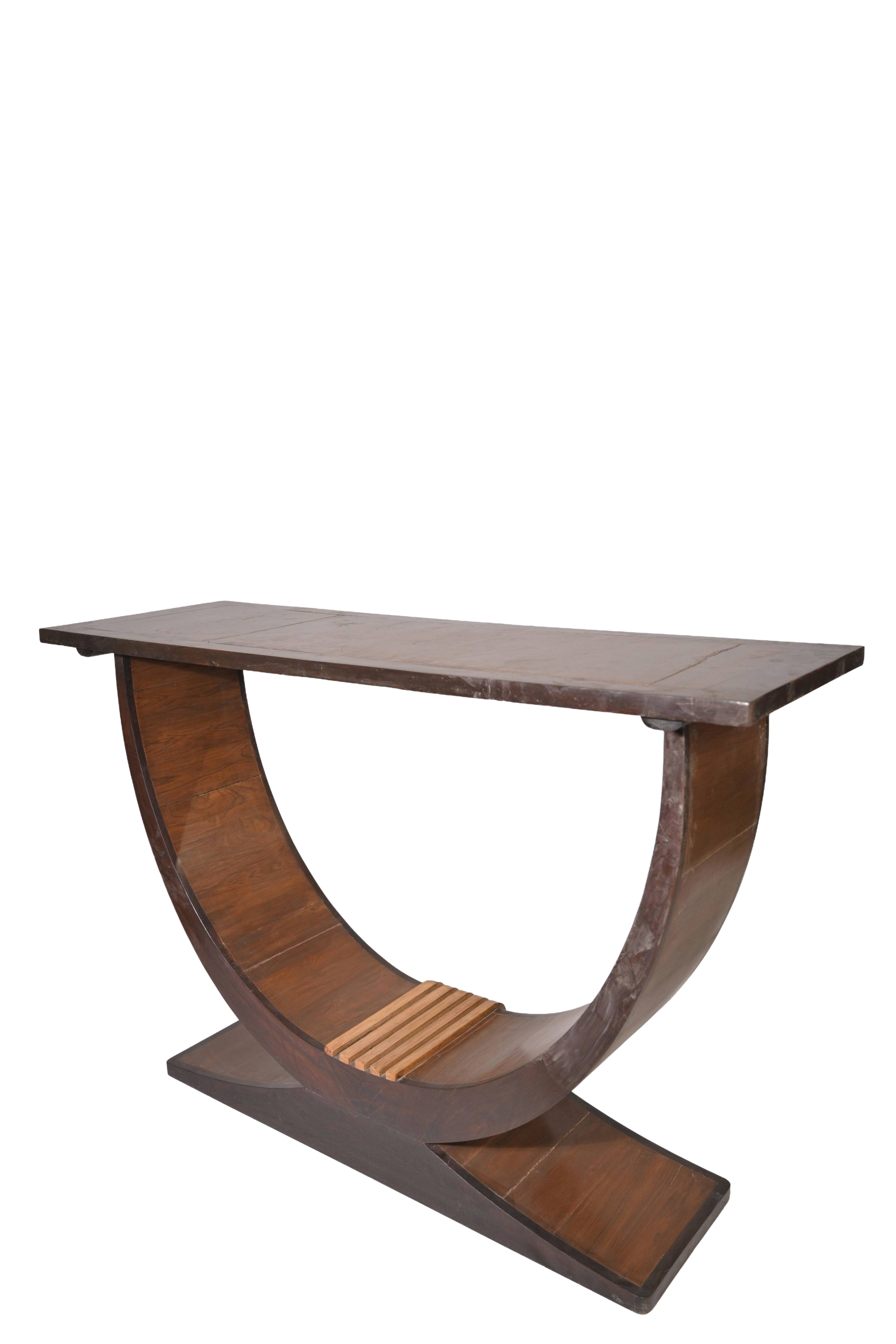 Art Deco Crescent Console Table