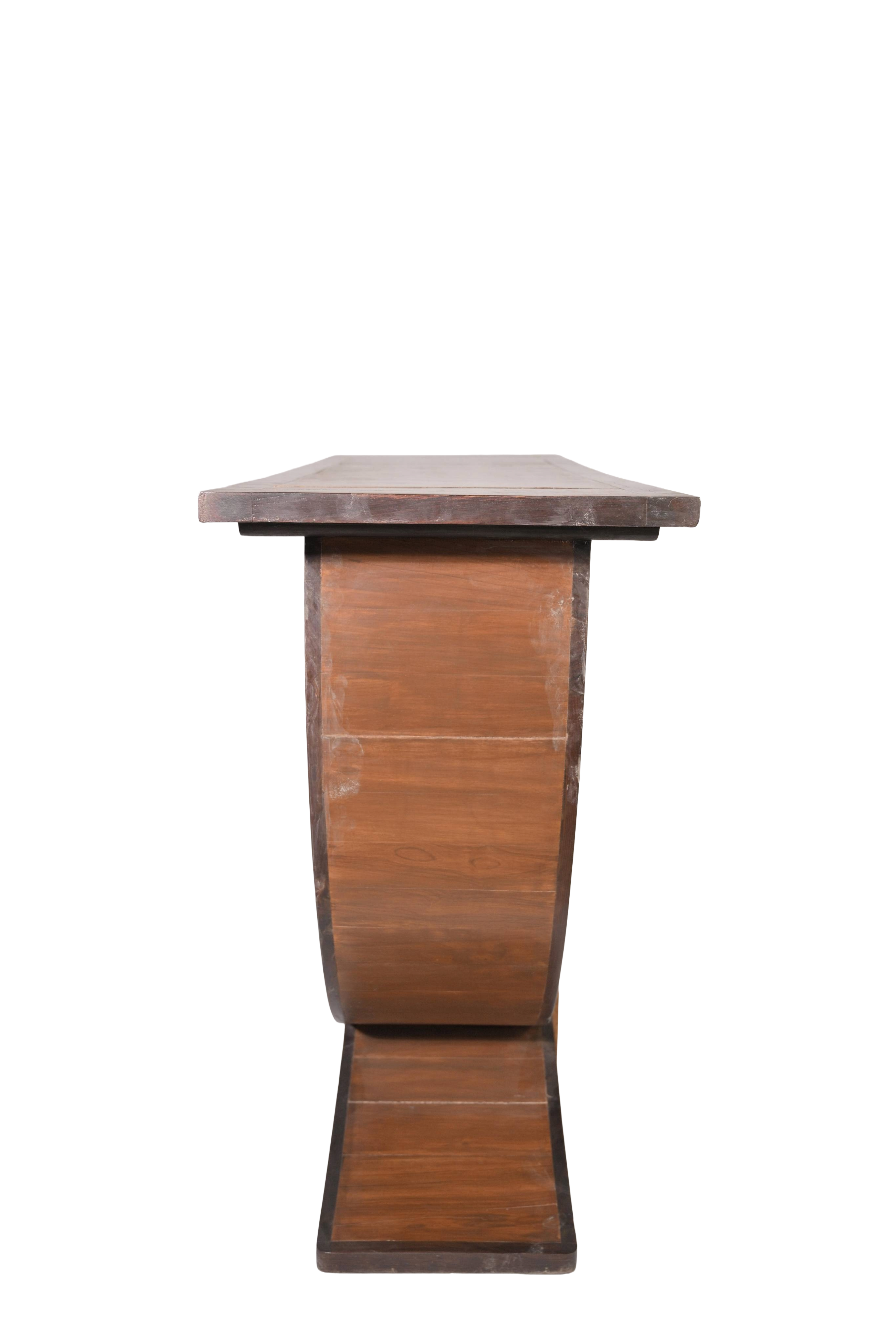 Art Deco Crescent Console Table