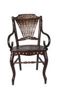 Victorian Mother-of-Pearl Inlay Armchair