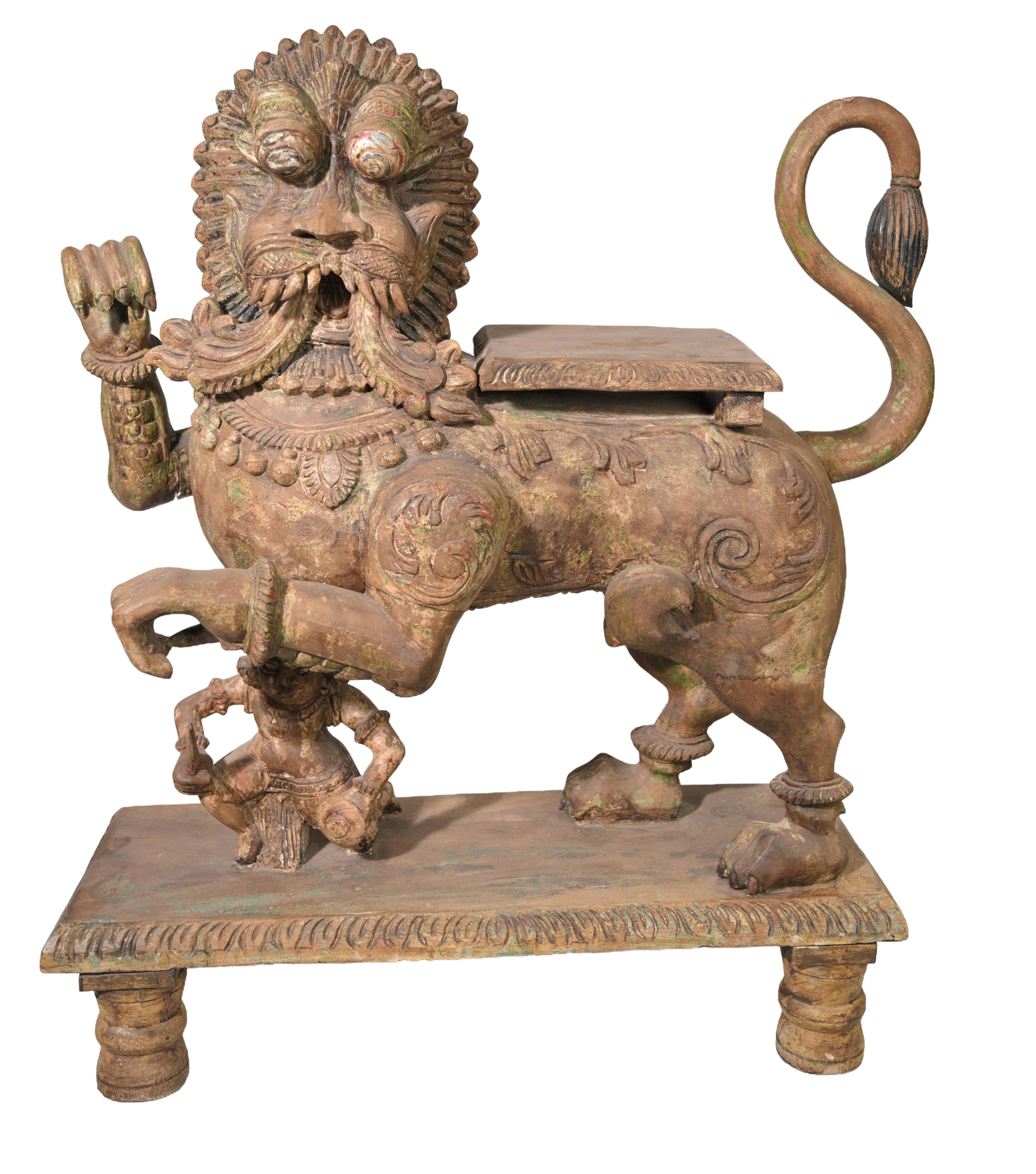 Royal Yali Simha Vahana Sculpture