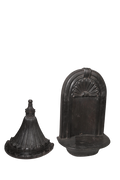Hand-Carved Ebony Temple Kalash Shrine (SET)