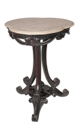 Luxury Victorian Marble Top Accent Table