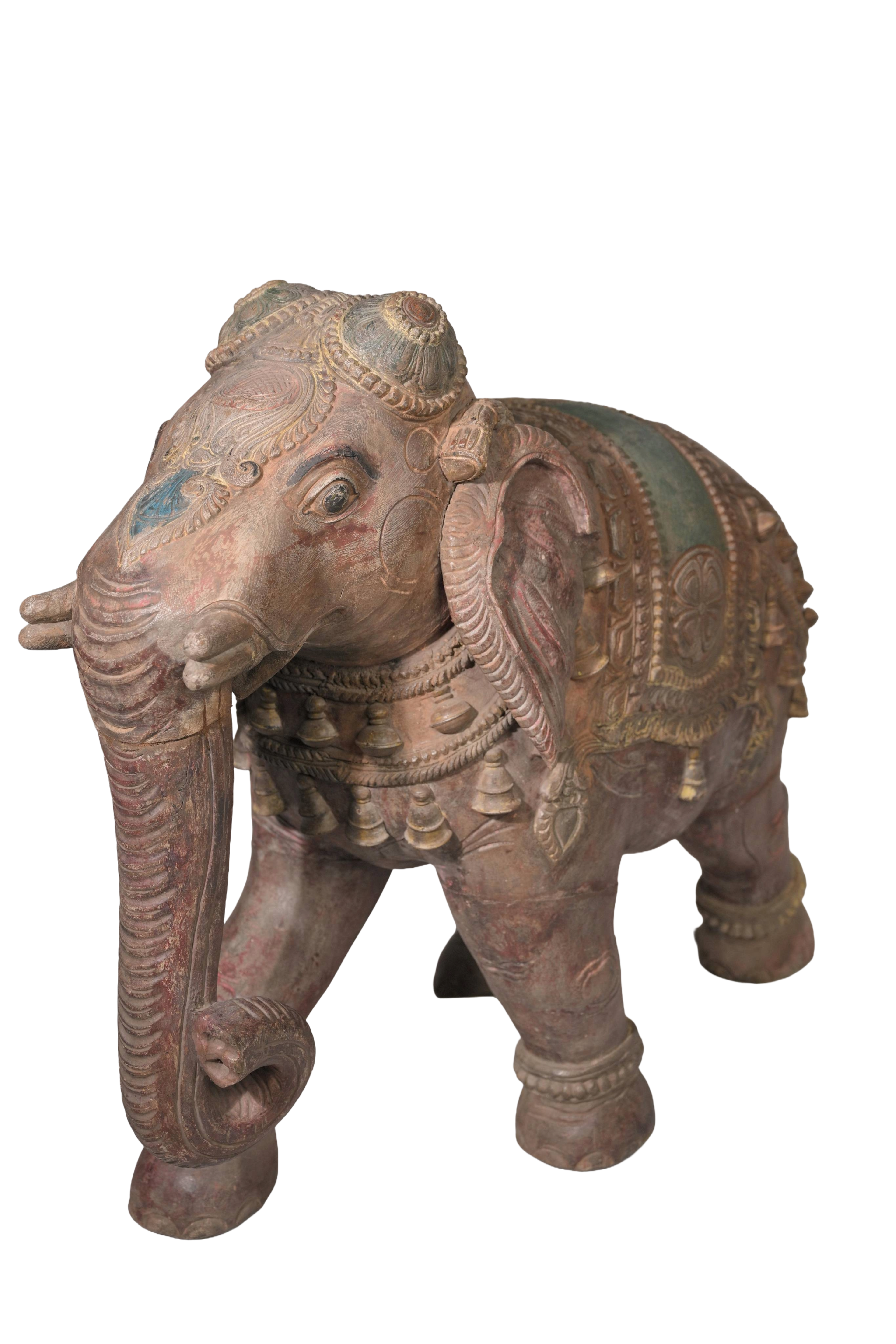 Vintage Decorative Elephant Sculpture