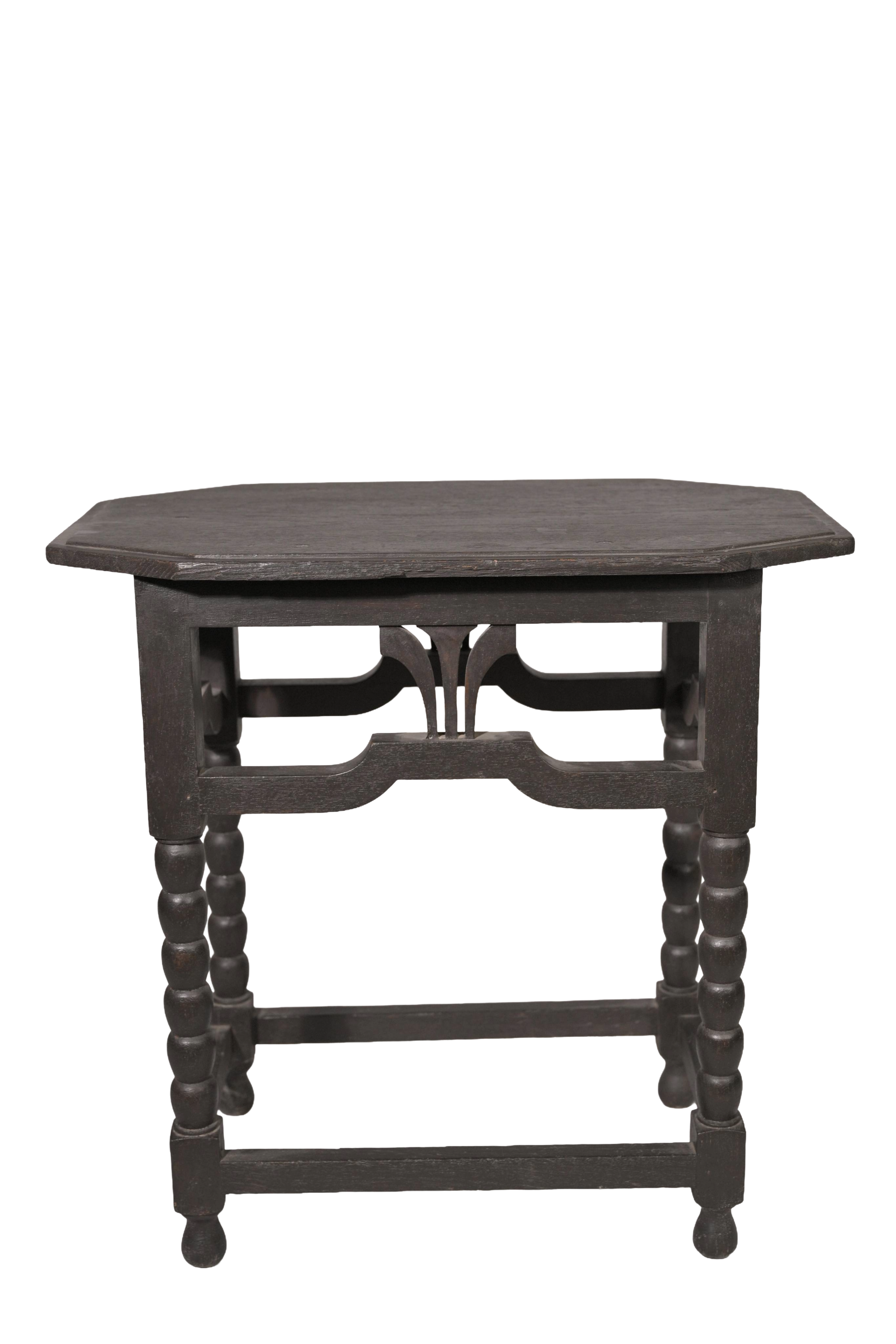 Vintage Colonial Octagonal Accent Table