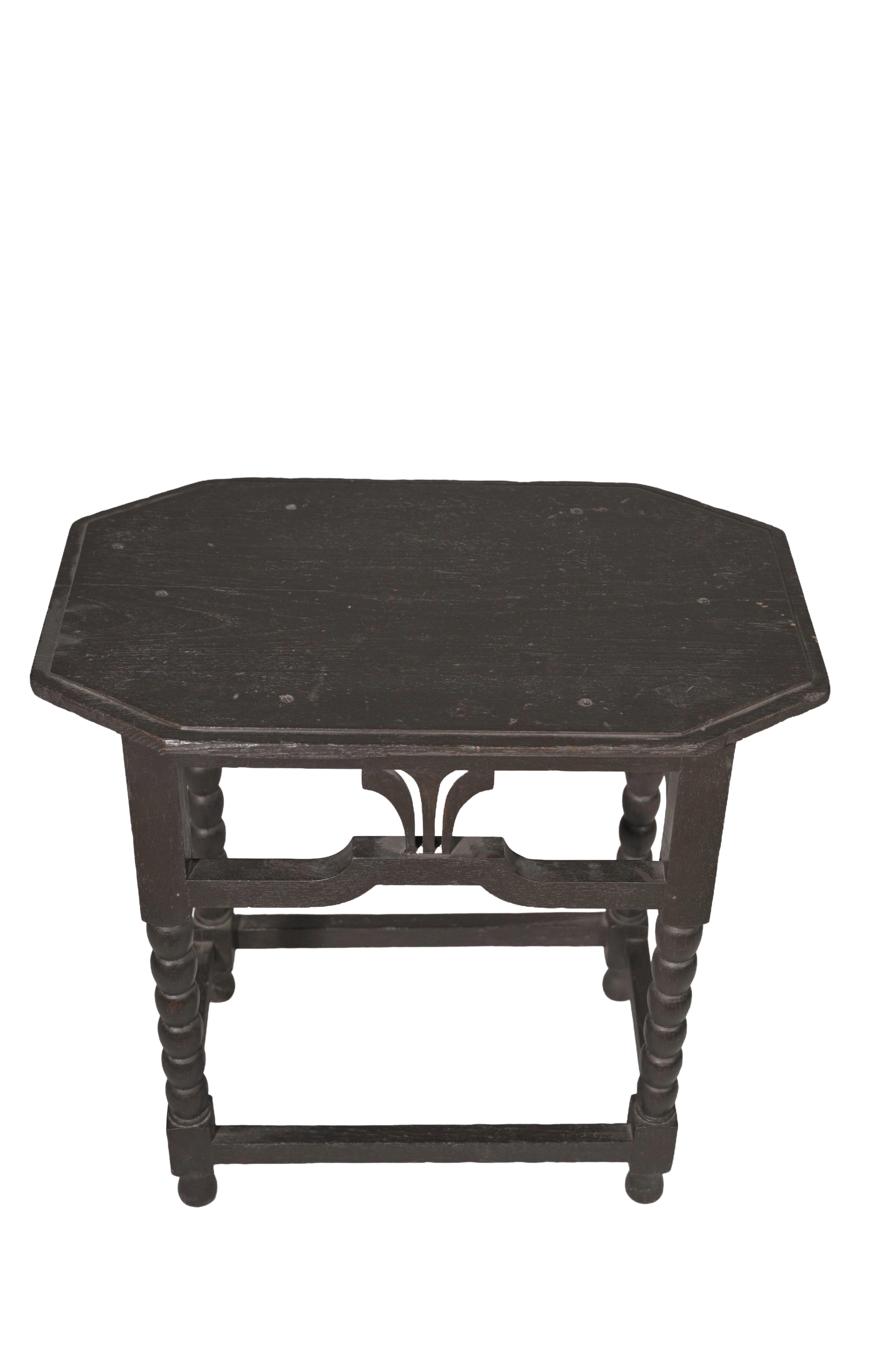 Vintage Colonial Octagonal Accent Table