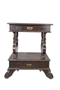 Antique Style Double Drawer End Table