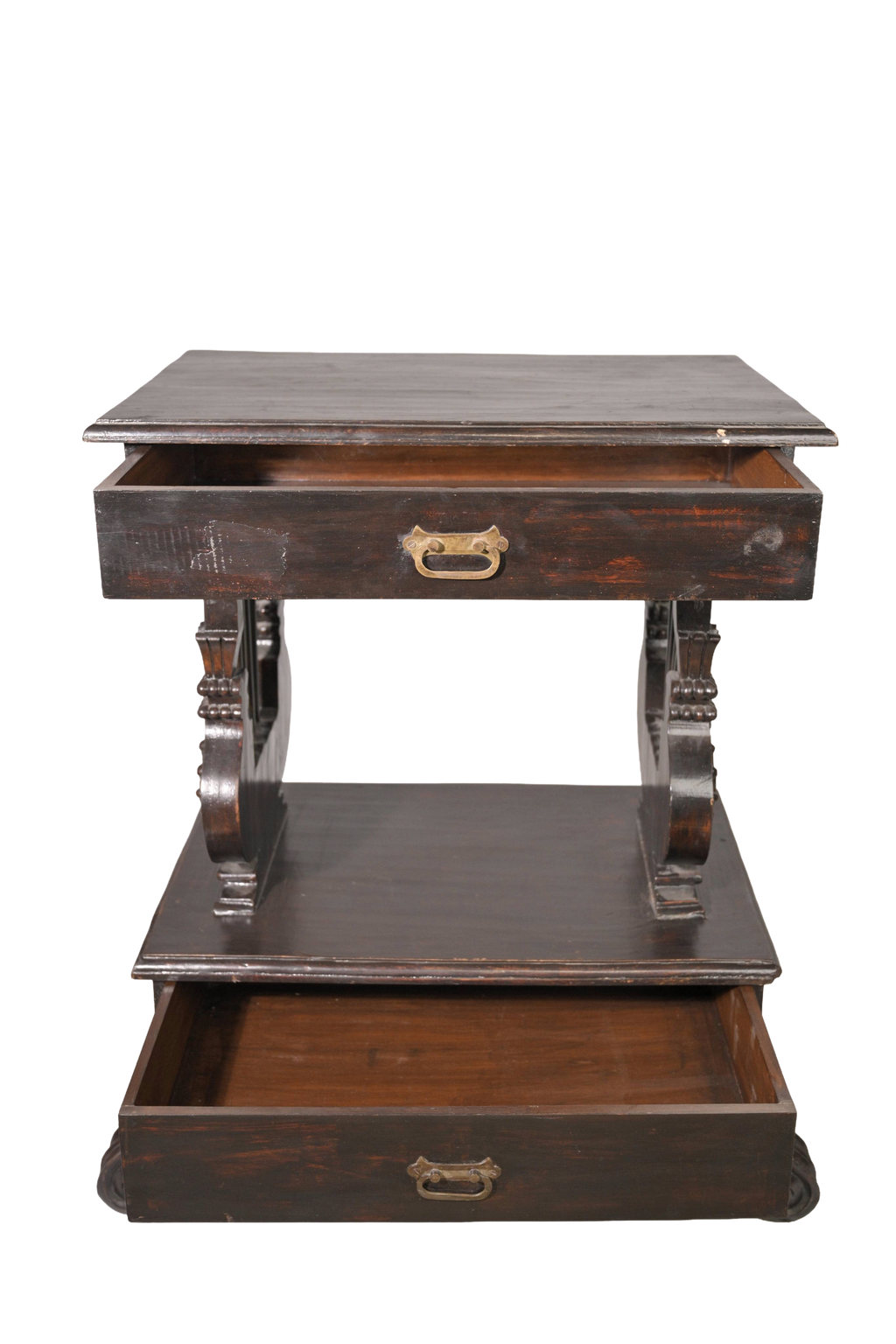 Antique Style Double Drawer End Table