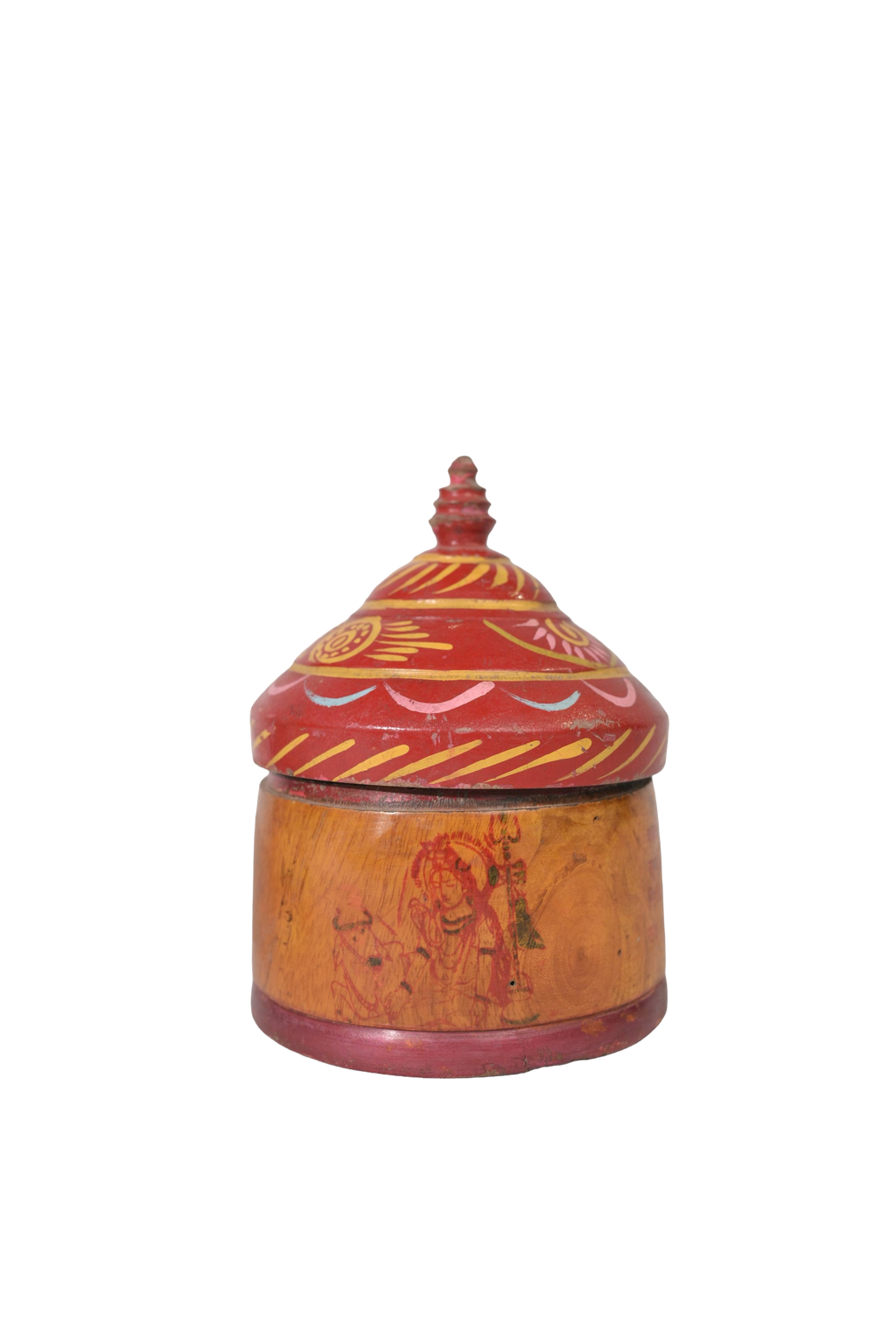 Painted Temple Storage Box