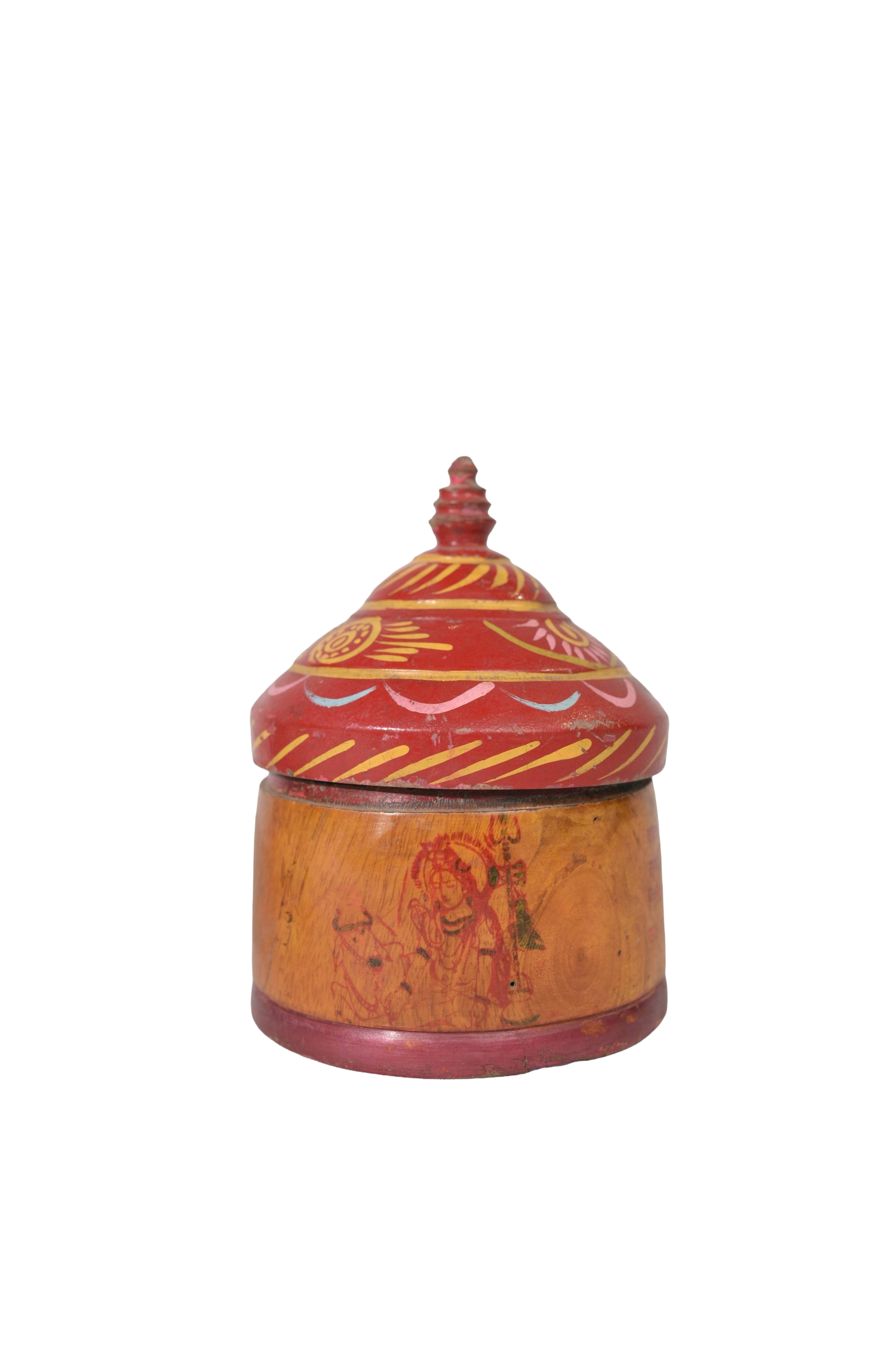 Painted Temple Storage Box