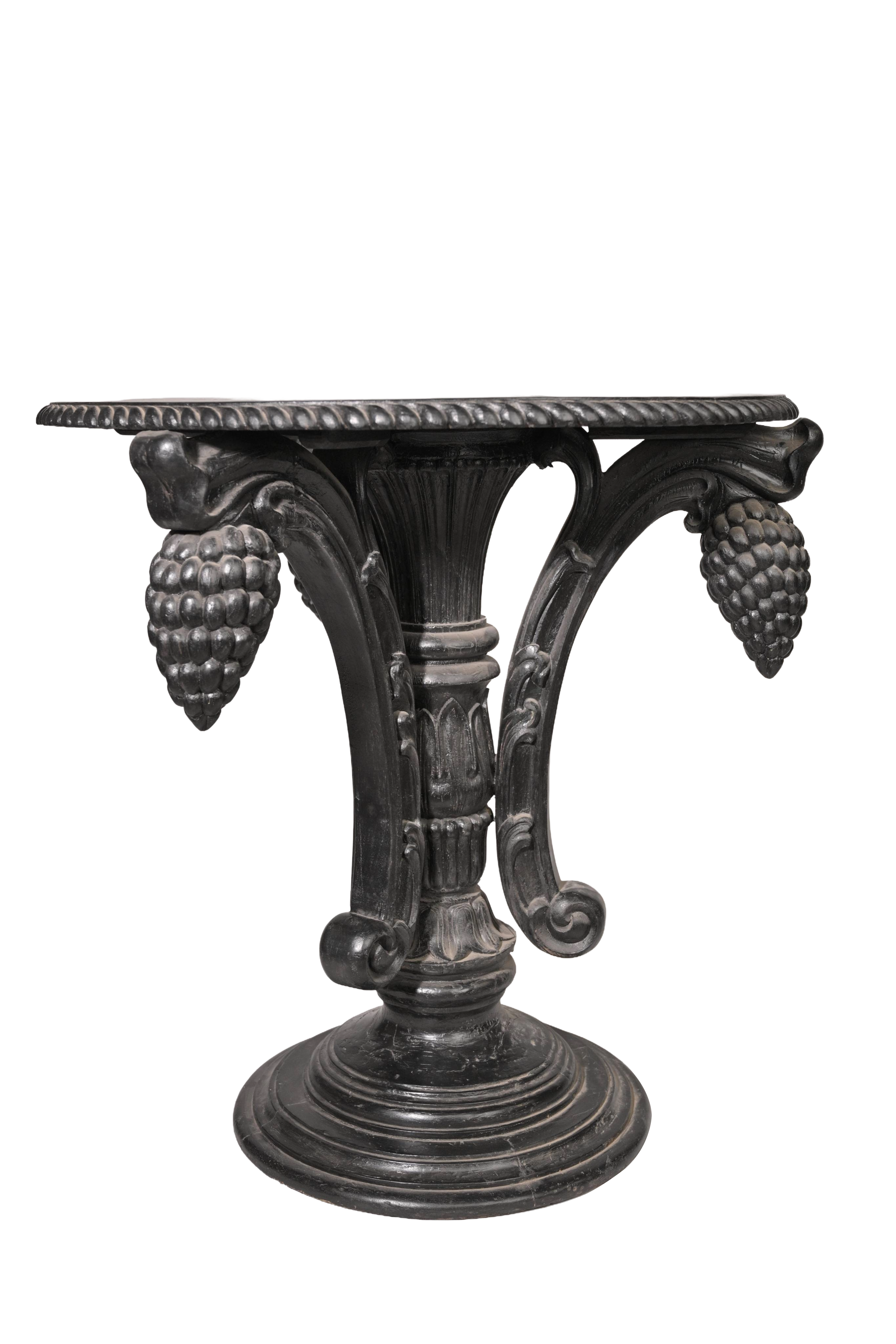 Luxury Blackwood Grapevine Pedestal Table