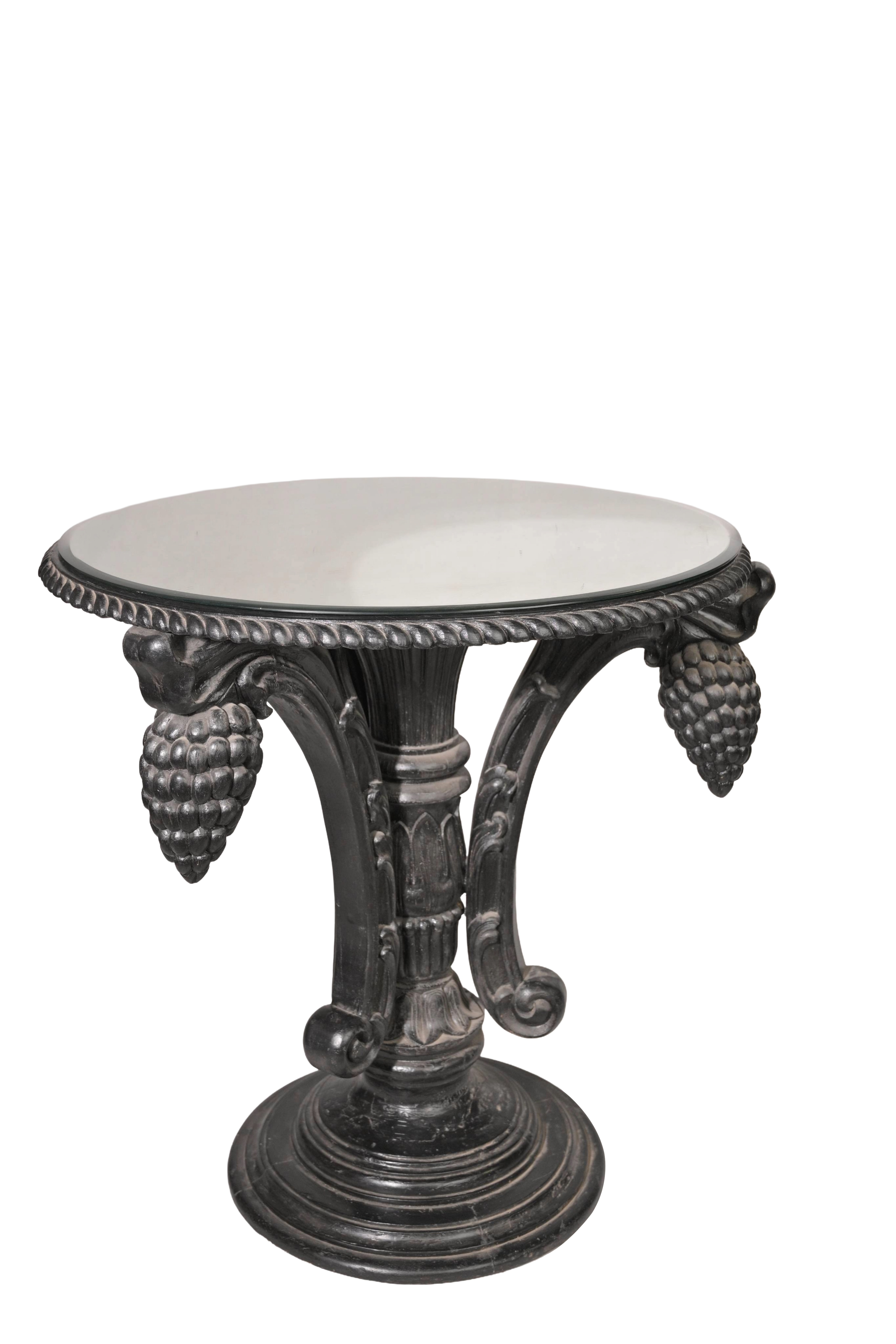 Luxury Blackwood Grapevine Pedestal Table