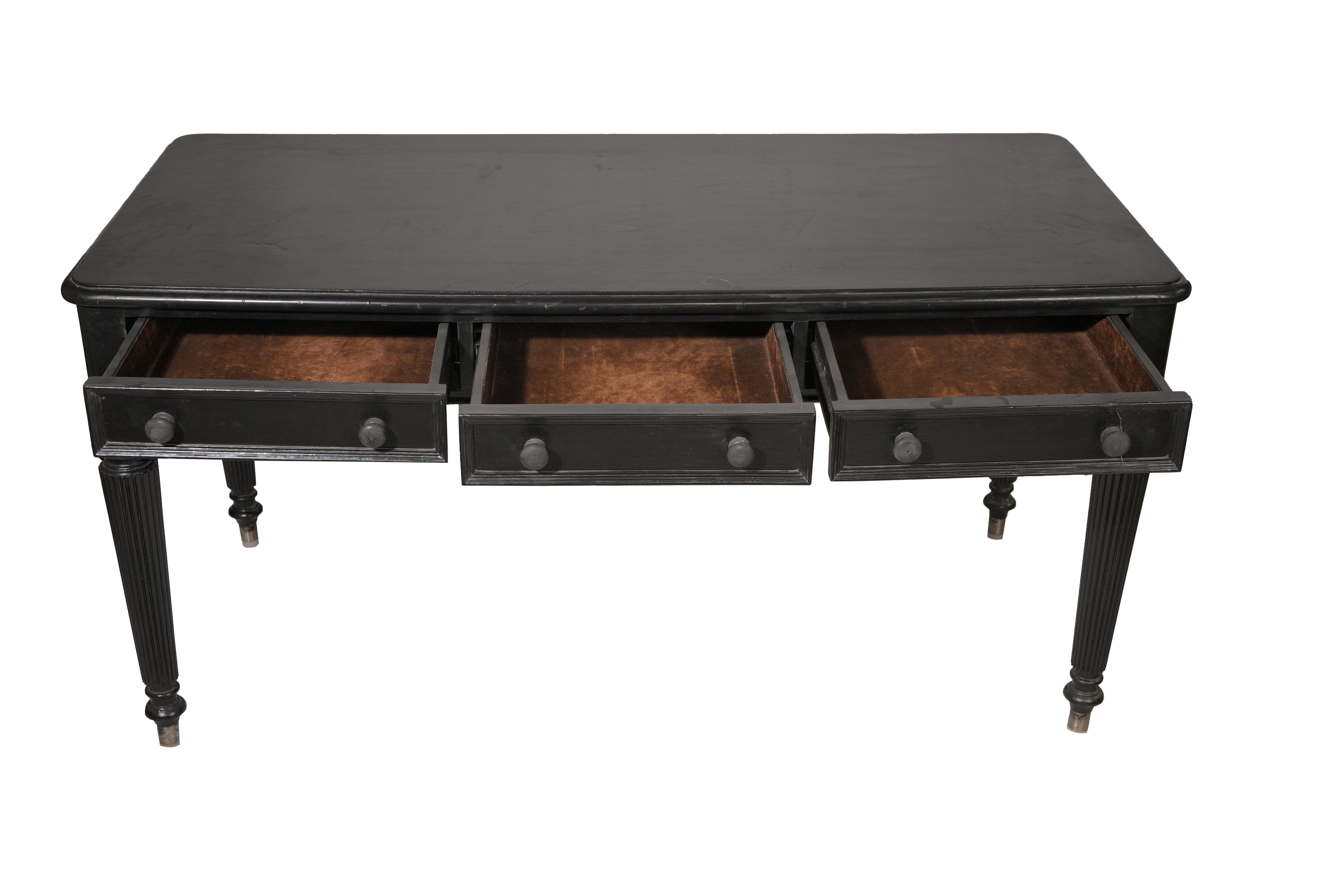 Colonial Black Writing Desk Table