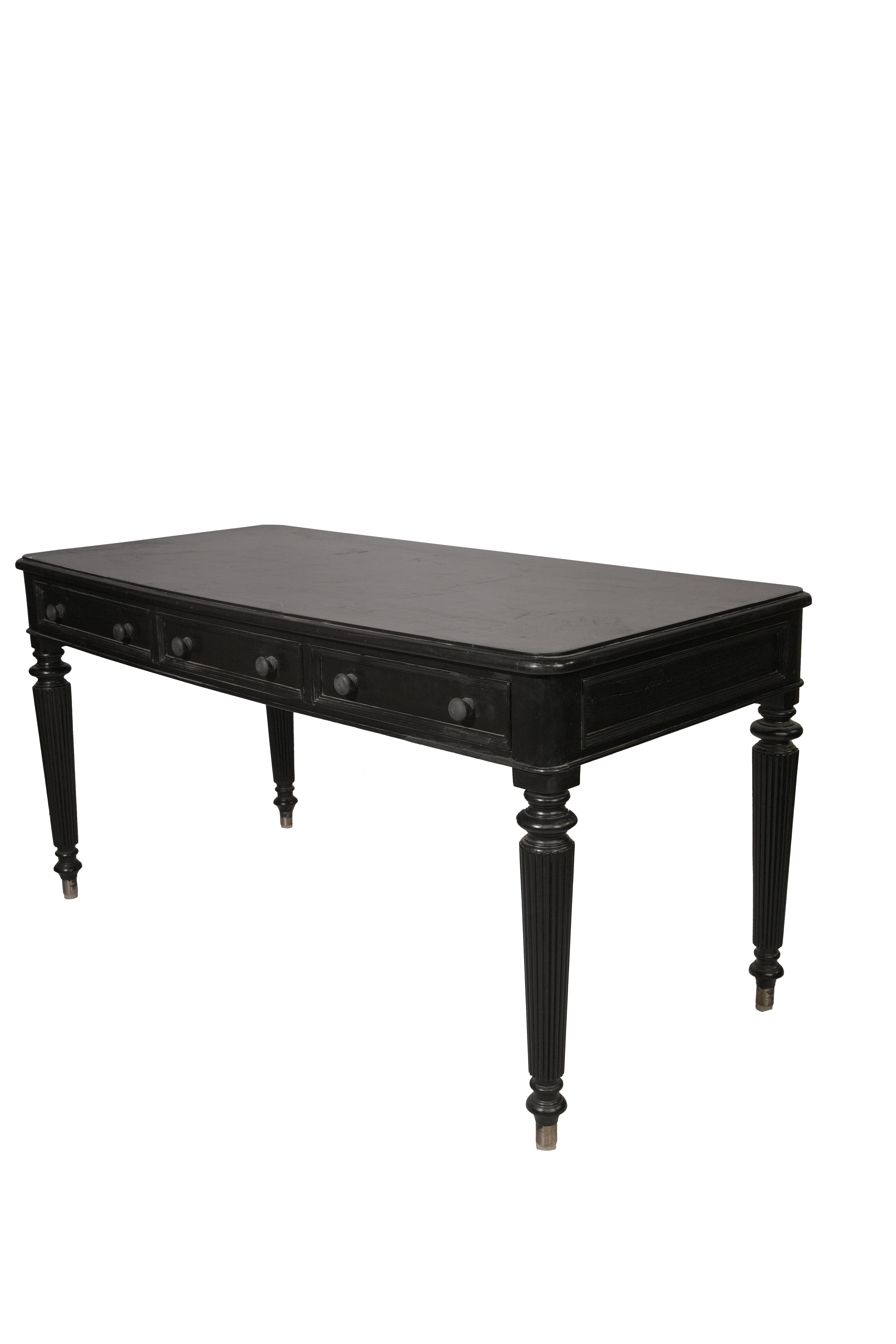 Colonial Black Writing Desk Table