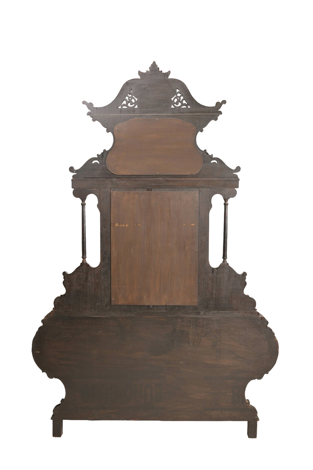 Victorian Black Dressing Table Mirror
