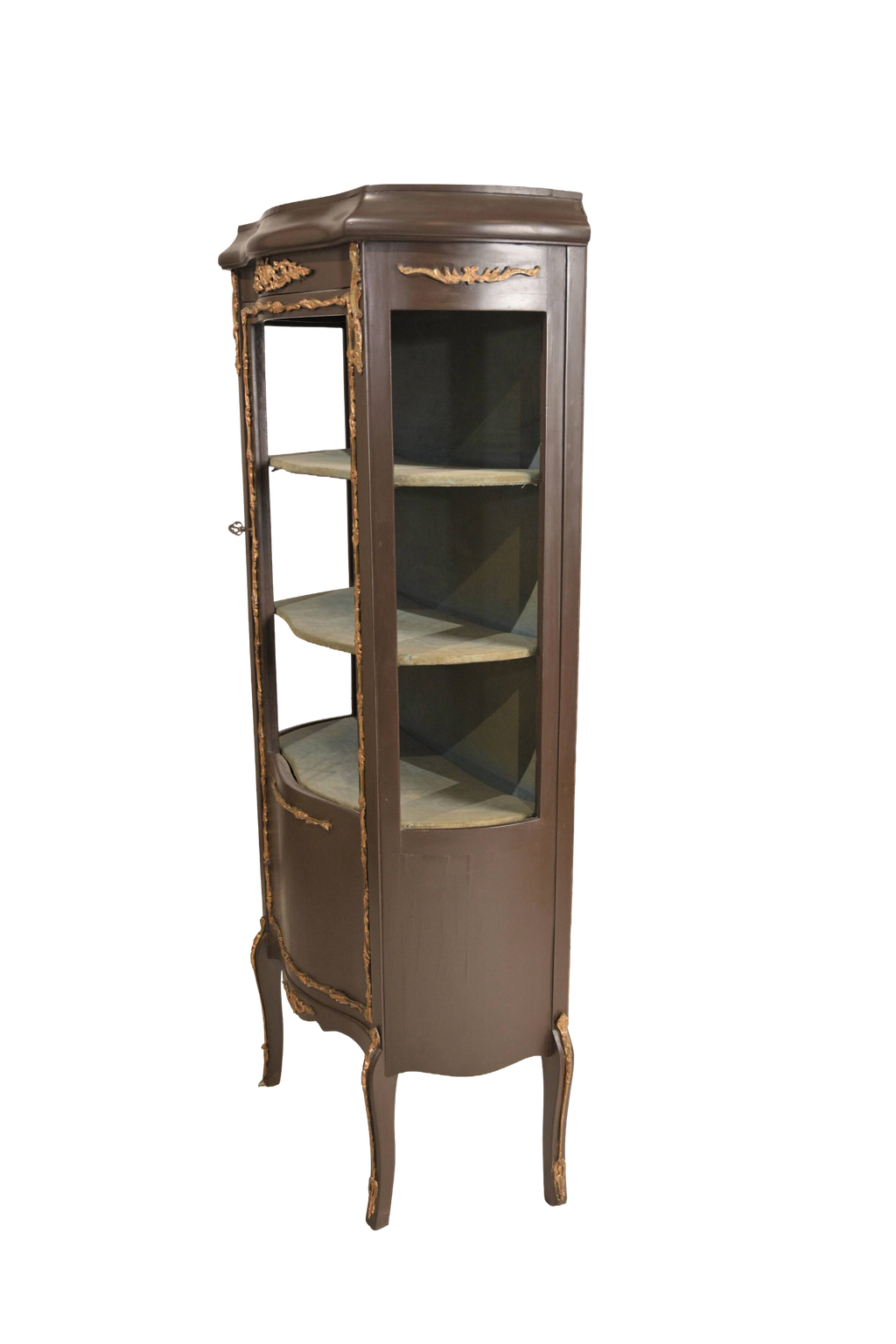 French Antique Curio Display Cabinet