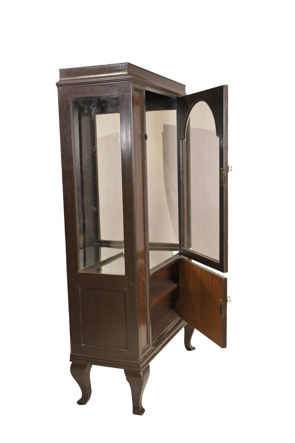 Vintage Corner Display Cabinet Showcase