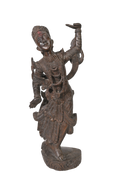 Carved Wooden Dancing Figure