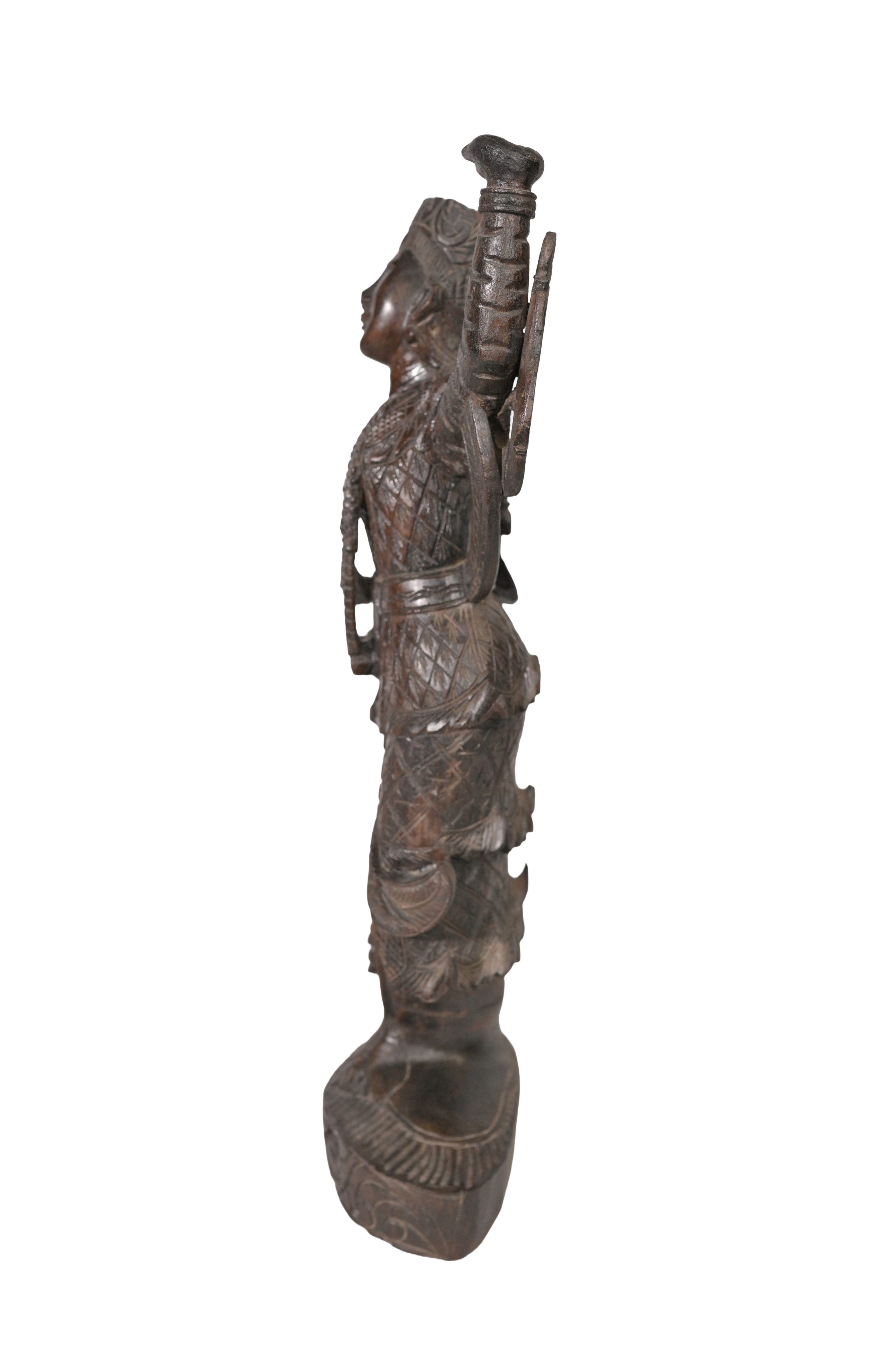 Carved Wooden Dancing Figure