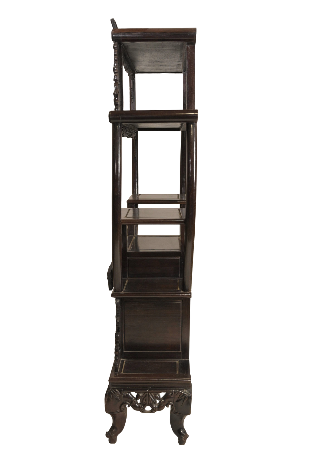 Vintage Carved Display Cabinet