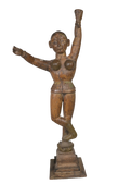 Vintage Dancing Figure Sculpture Duo