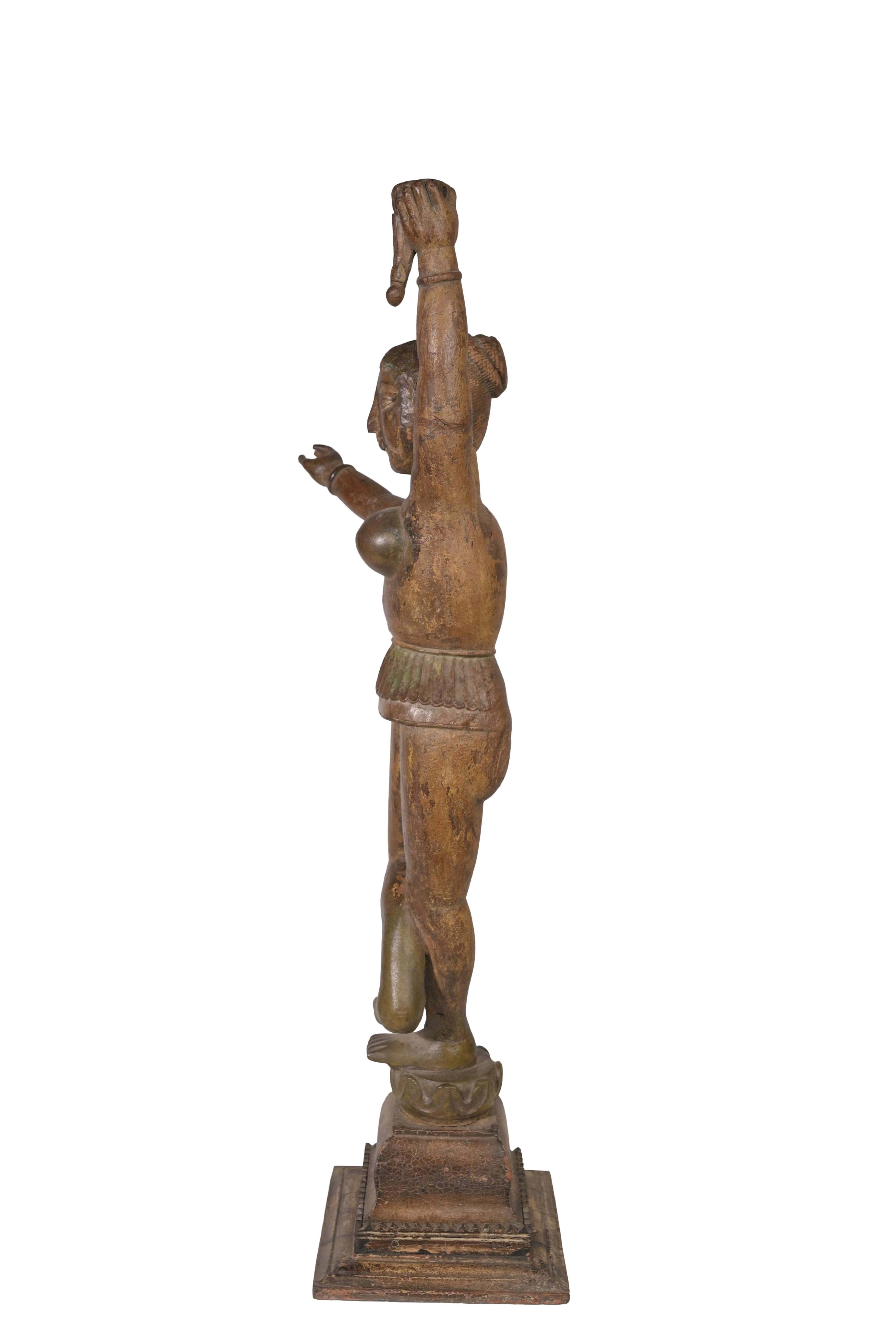 Vintage Dancing Figure Sculpture Duo