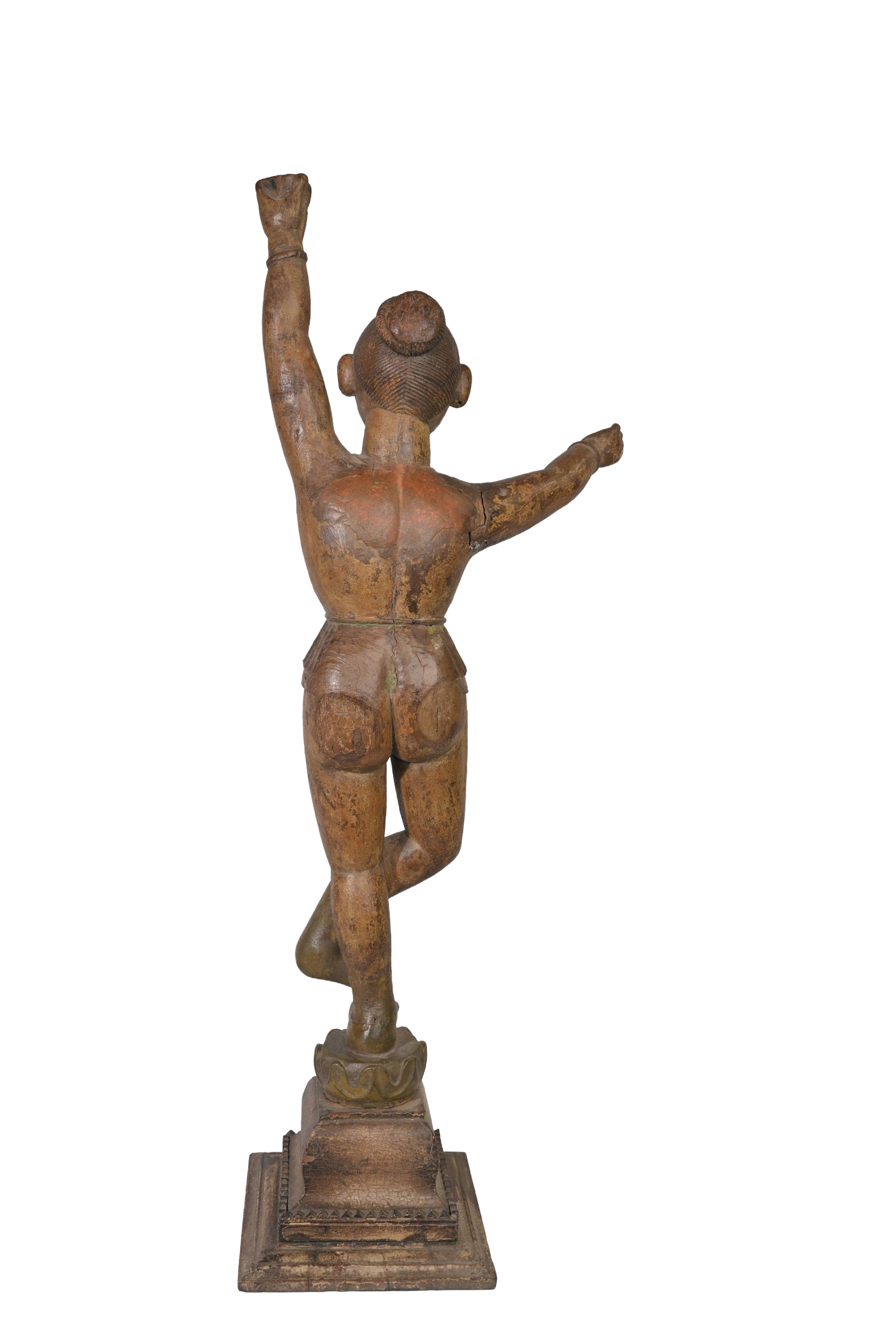 Vintage Dancing Figure Sculpture Duo