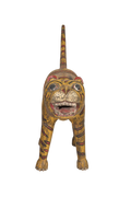Hand-Painted Tiger Decor Sculpture