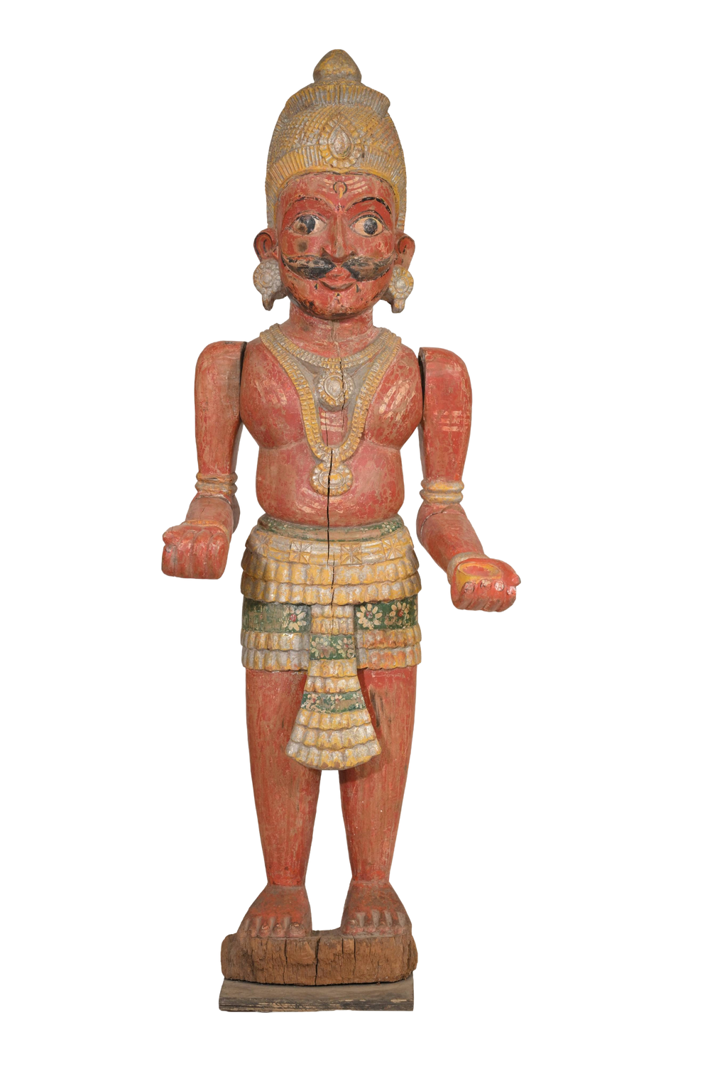 Antique Wooden Bhuta Guardian Statue