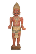 Antique Wooden Bhuta Guardian Statue