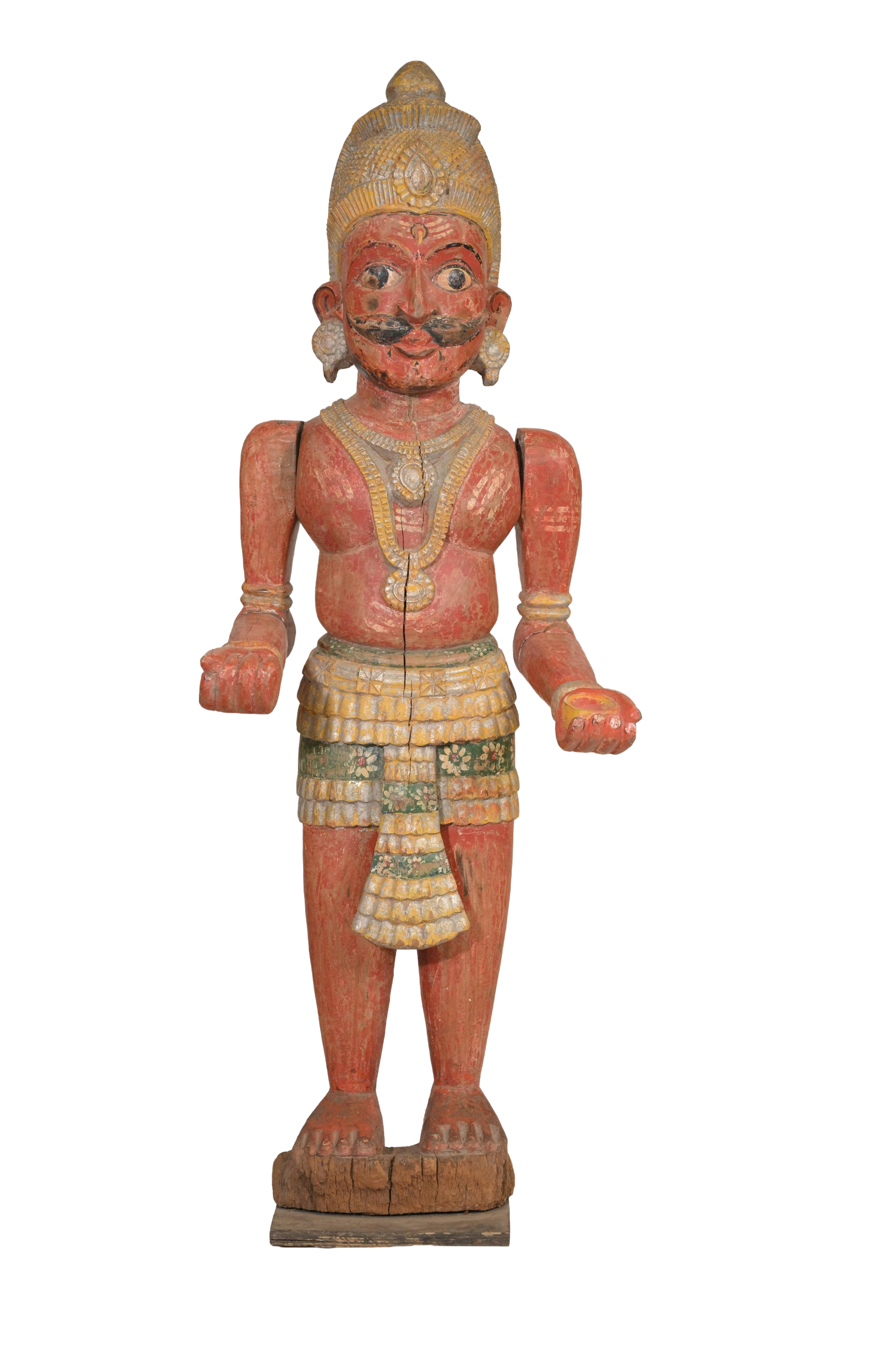 Antique Wooden Bhuta Guardian Statue
