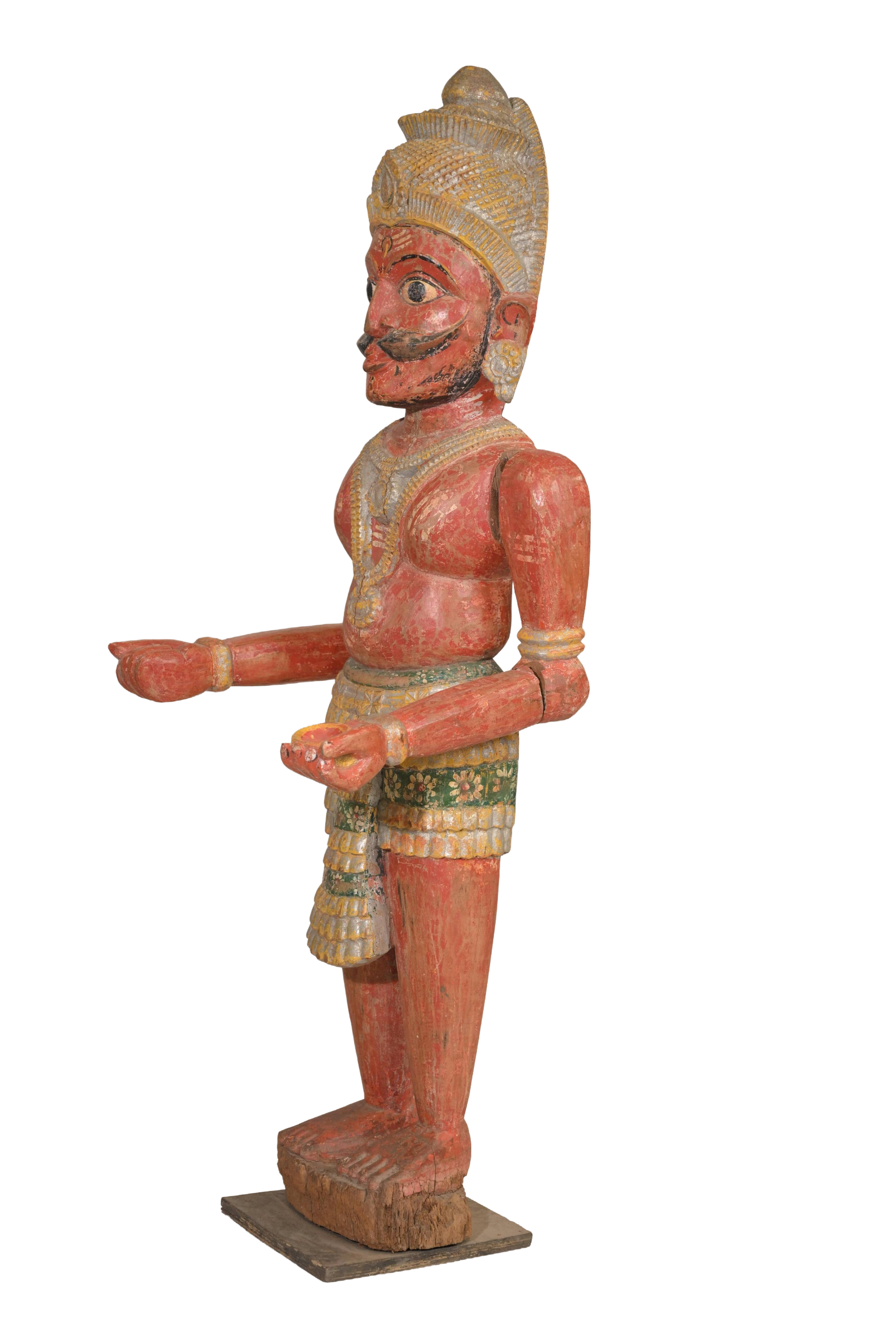 Antique Wooden Bhuta Guardian Statue